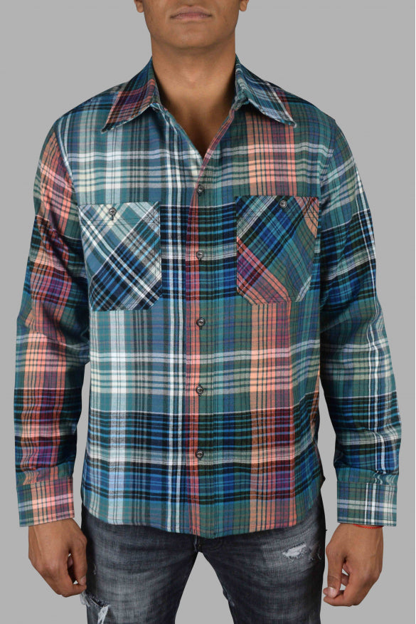 Off-White Men Checked Shirt OFF-WHITE