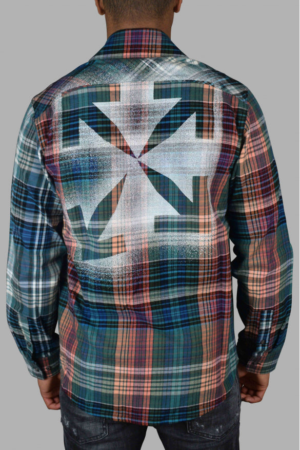 Off-White Men Checked Shirt OFF-WHITE