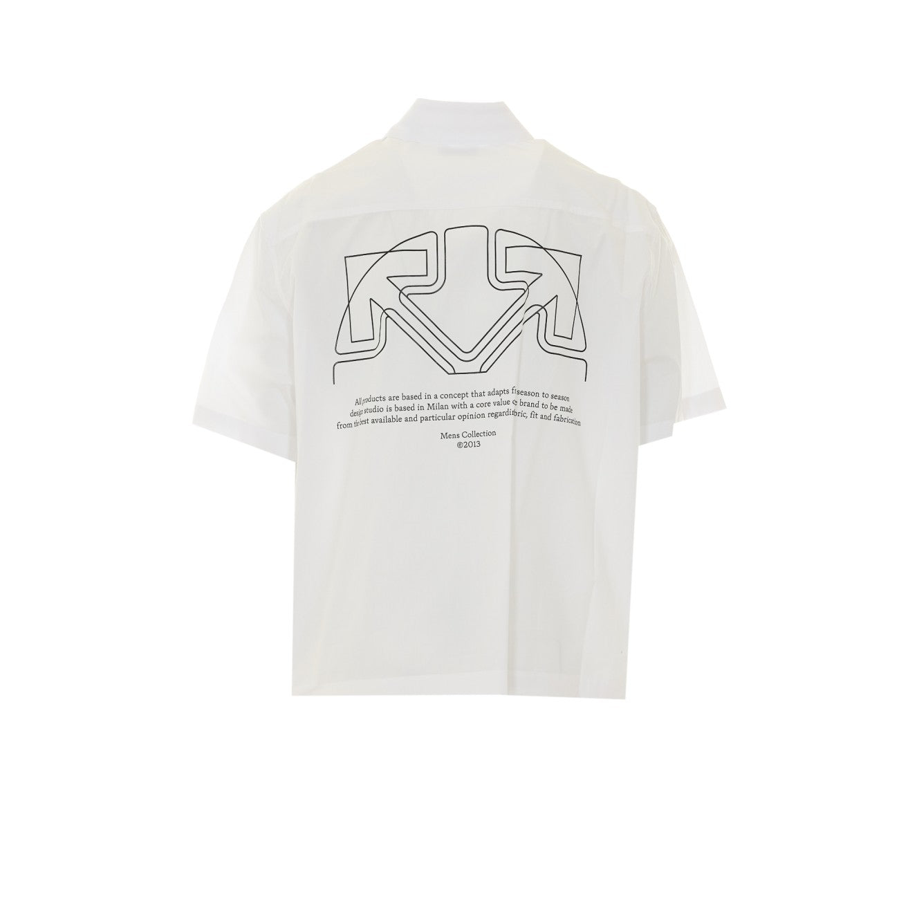 Off White Men Offline Half Arrow Bowling Shirt OFF-WHITE