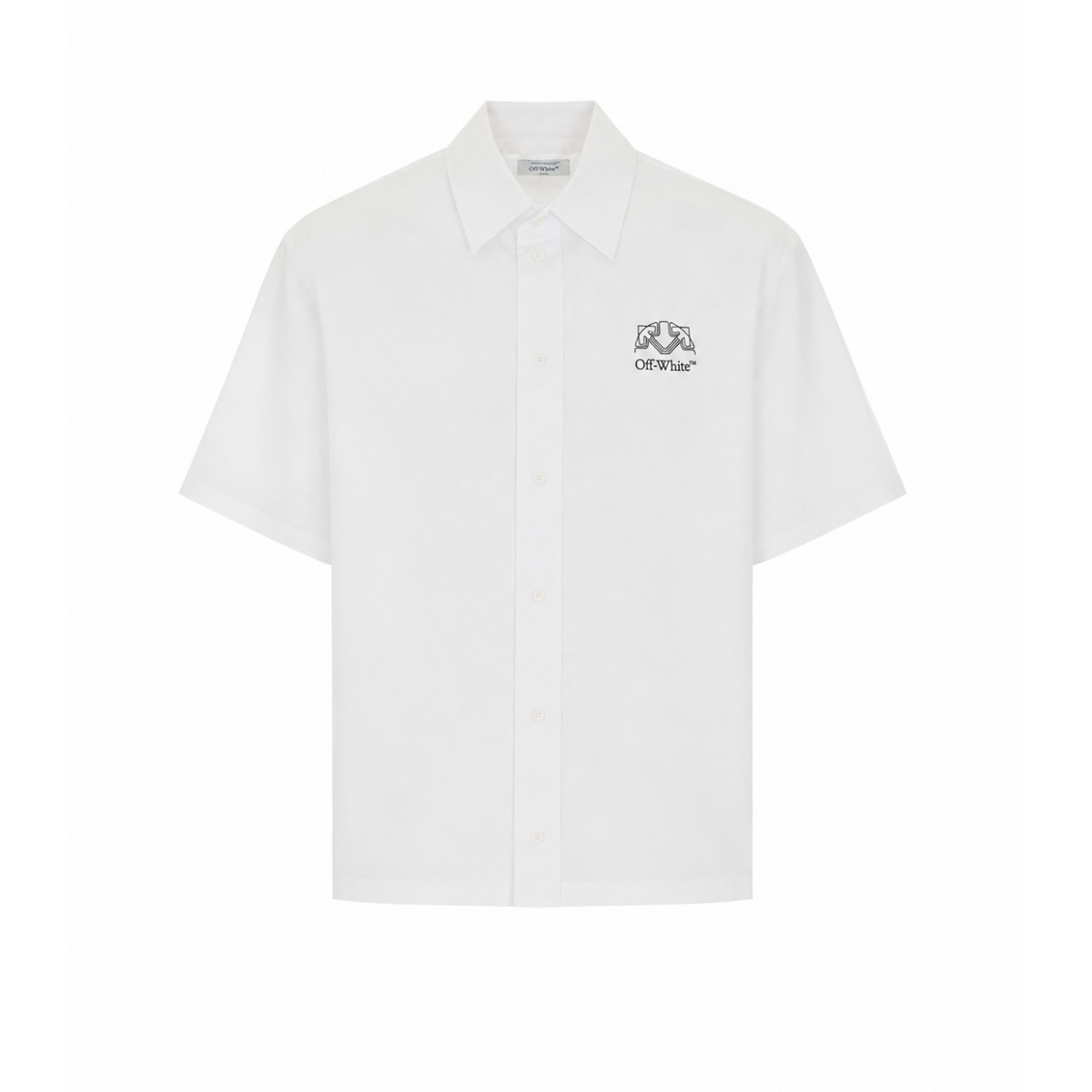 Off White Men Offline Half Arrow Bowling Shirt OFF-WHITE