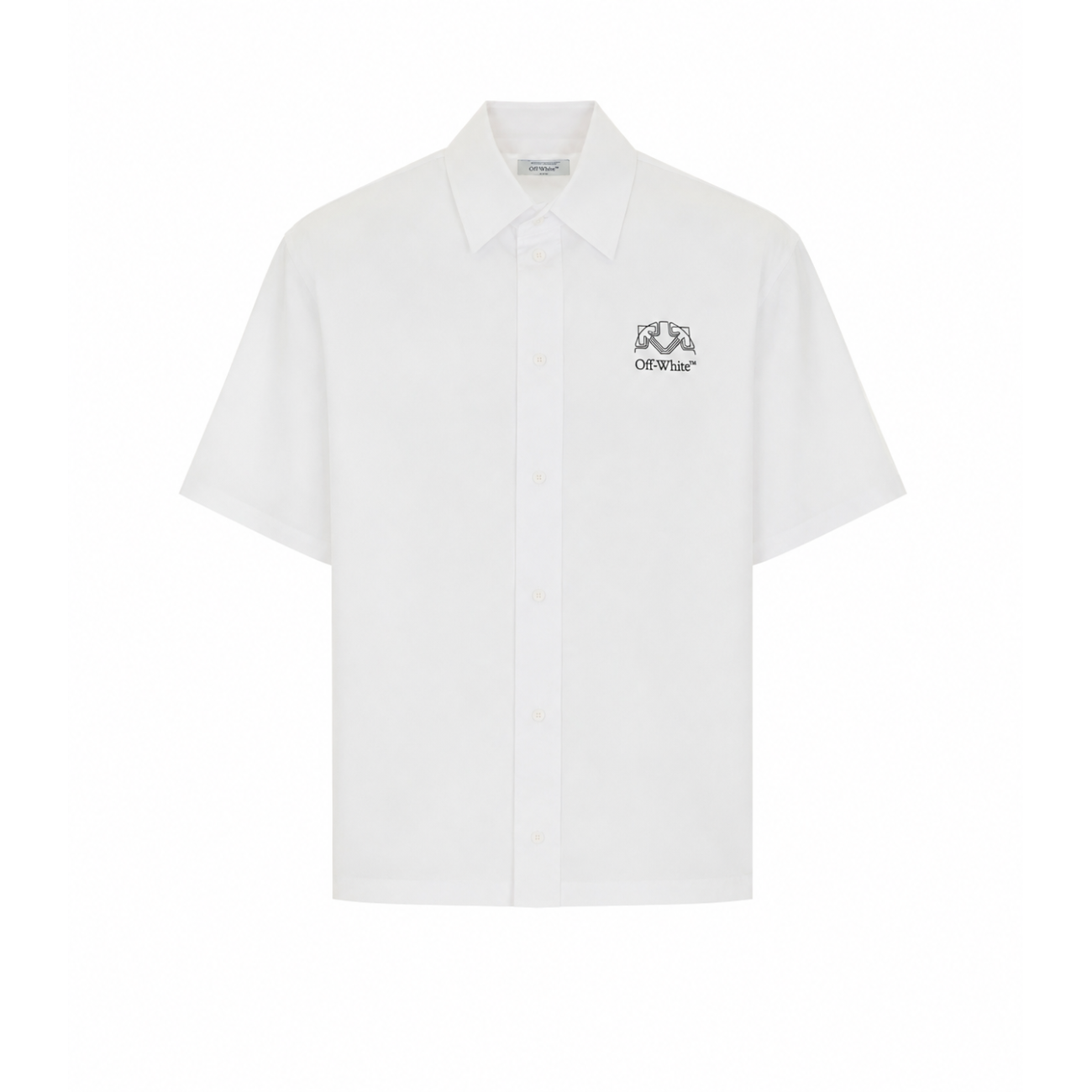 Off White Men Offline Half Arrow Bowling Shirt OFF-WHITE