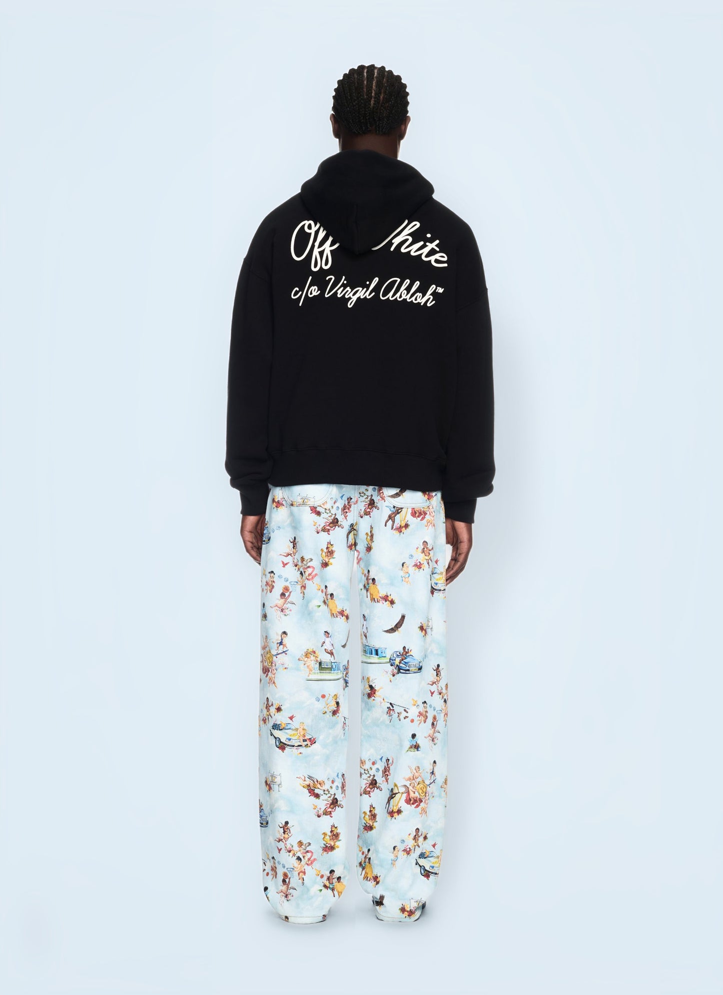 Off White Men Script Hooded Sweatshirt OFF-WHITE