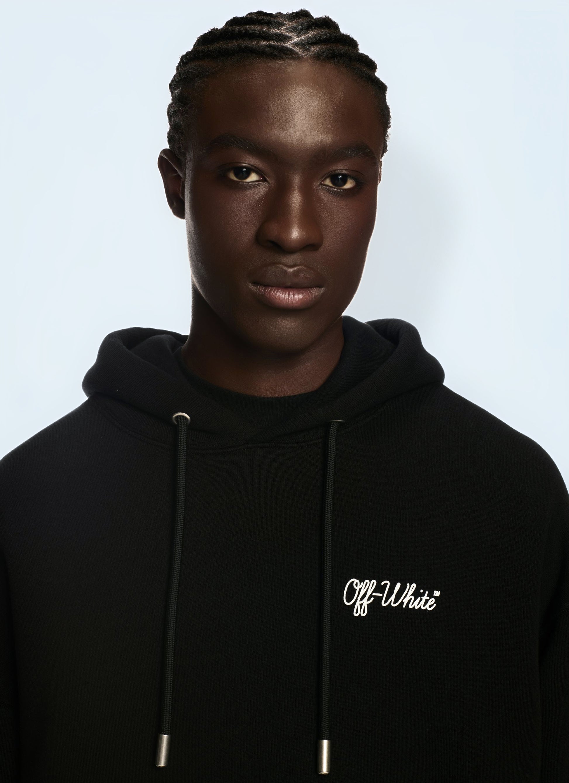 Off White Men Script Hooded Sweatshirt OFF-WHITE