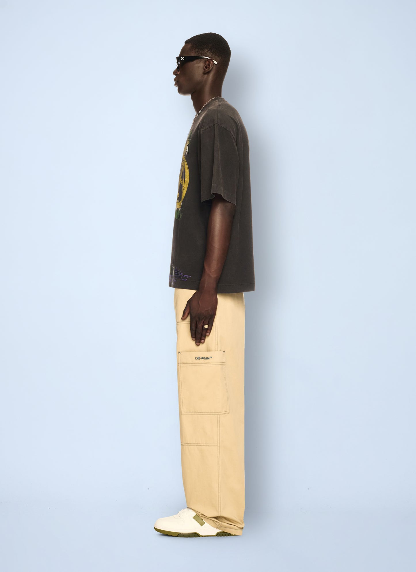Off White Men Stitch Cargo Pants OFF-WHITE