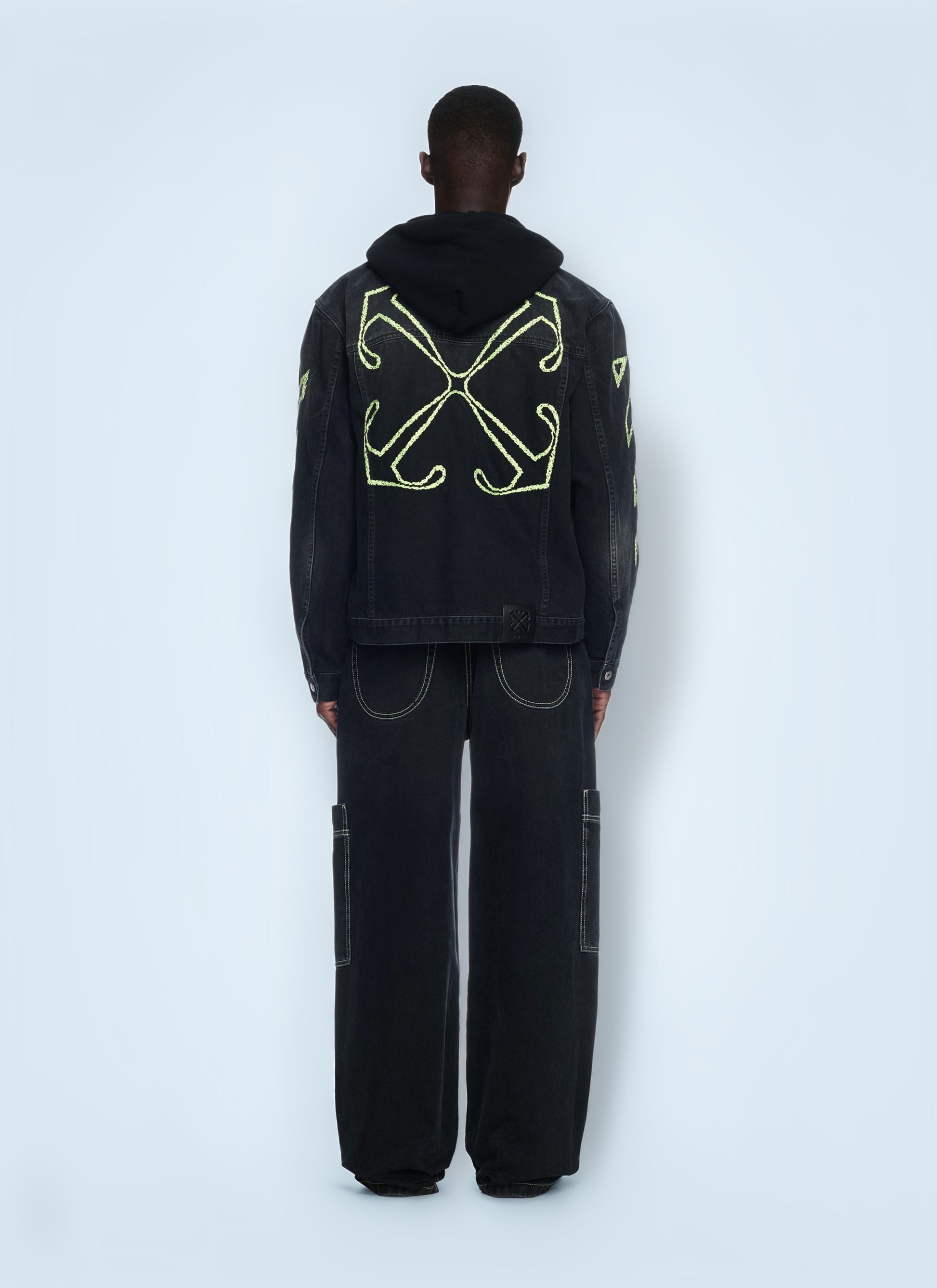 Off White Men Irregular Cargo Jeans OFF-WHITE