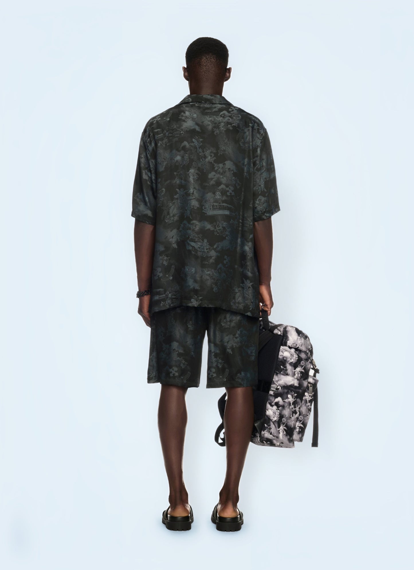 Off White Men Jacquard Fresco Bowling Shorts OFF-WHITE