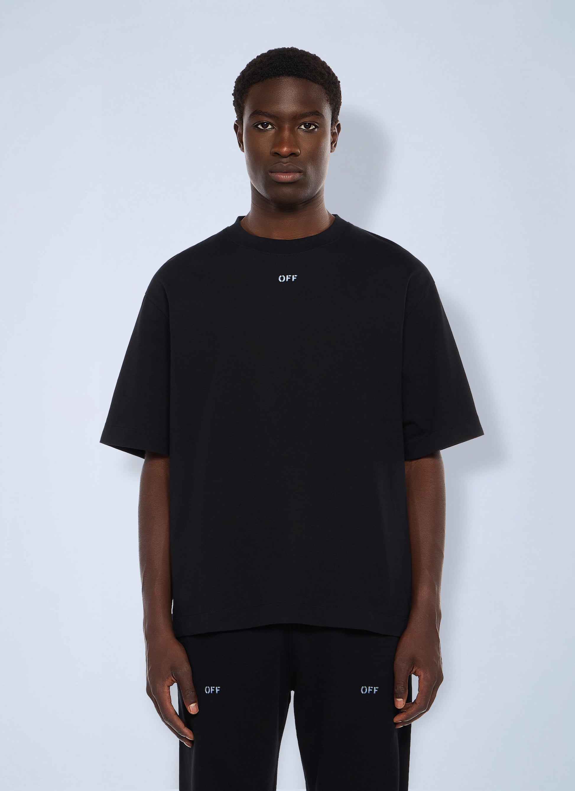Off-White Men Stencil Arrow Skate Logo T-Shirt OFF-WHITE
