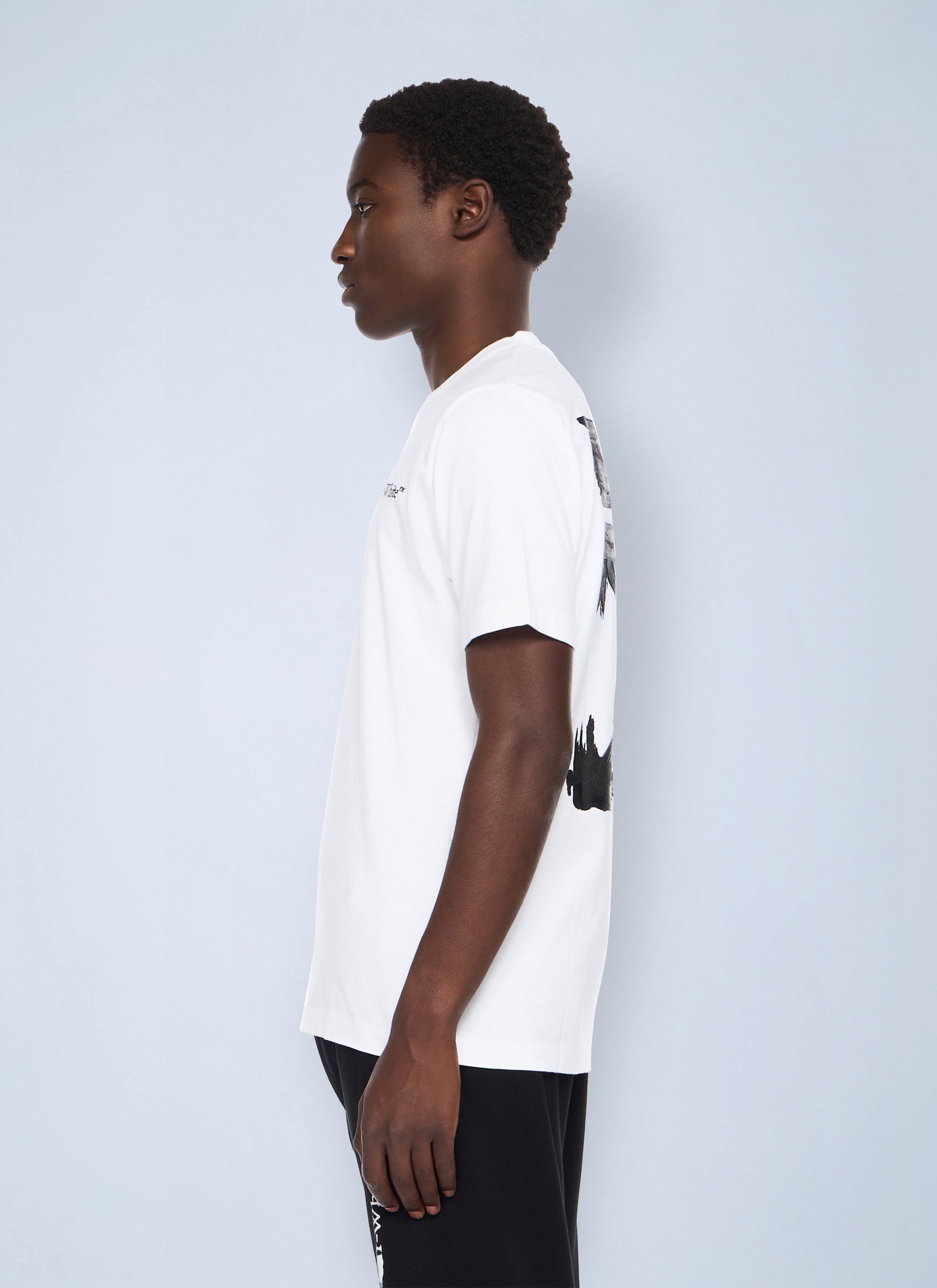 Off-White Men Ink Arrow Slim Logo T-Shirt OFF-WHITE