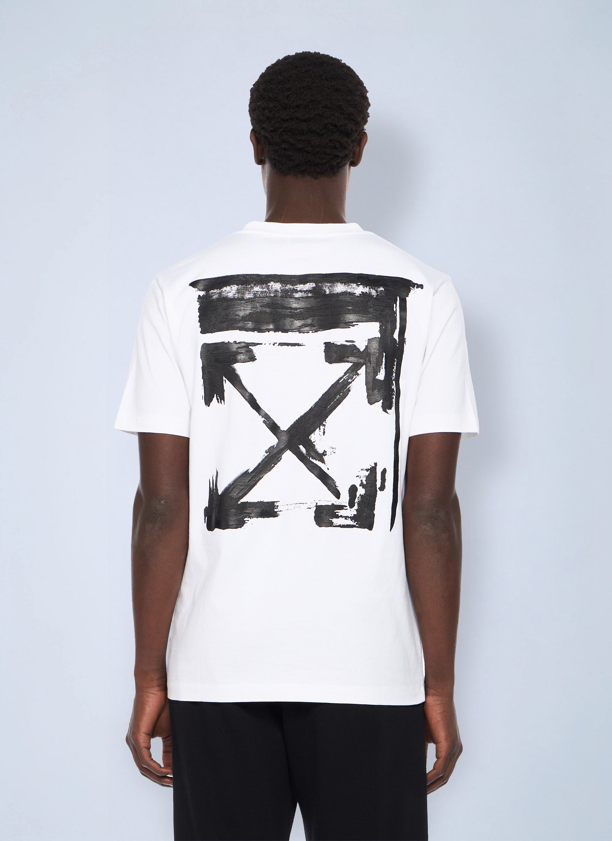 Off-White Men Ink Arrow Slim Logo T-Shirt OFF-WHITE