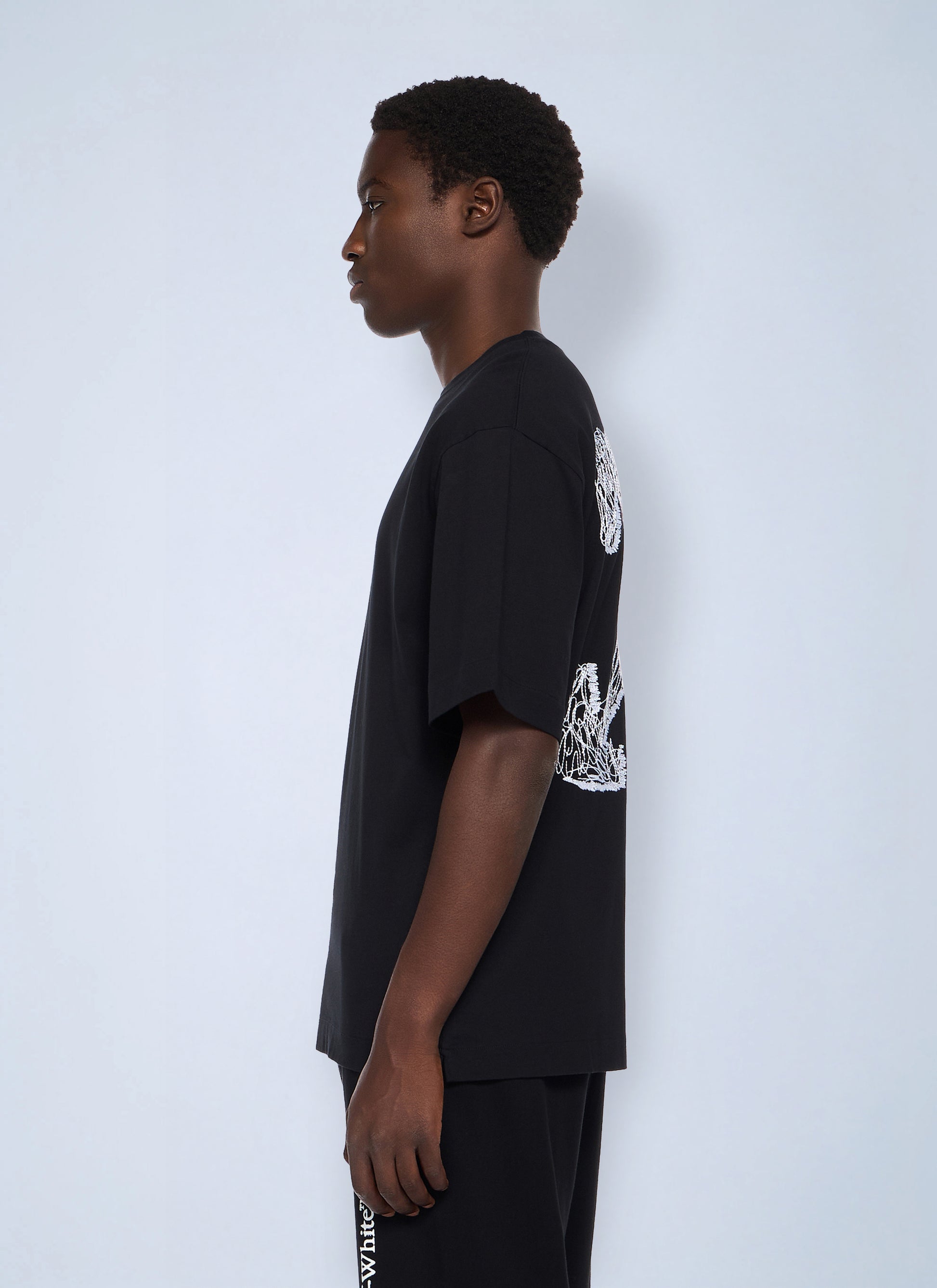 Off-White Men Scribble Arrow Skate Logo T-Shirt OFF-WHITE