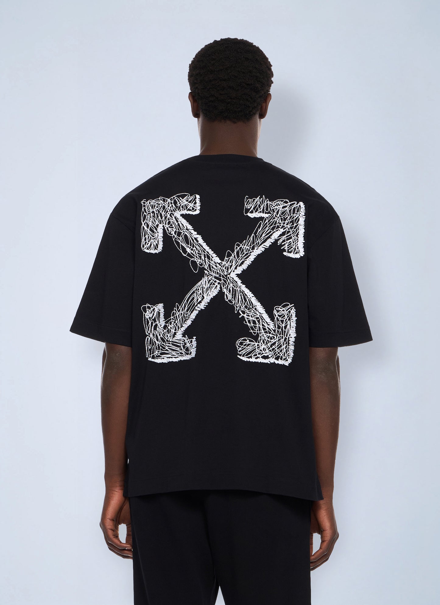 Off-White Men Scribble Arrow Skate Logo T-Shirt OFF-WHITE