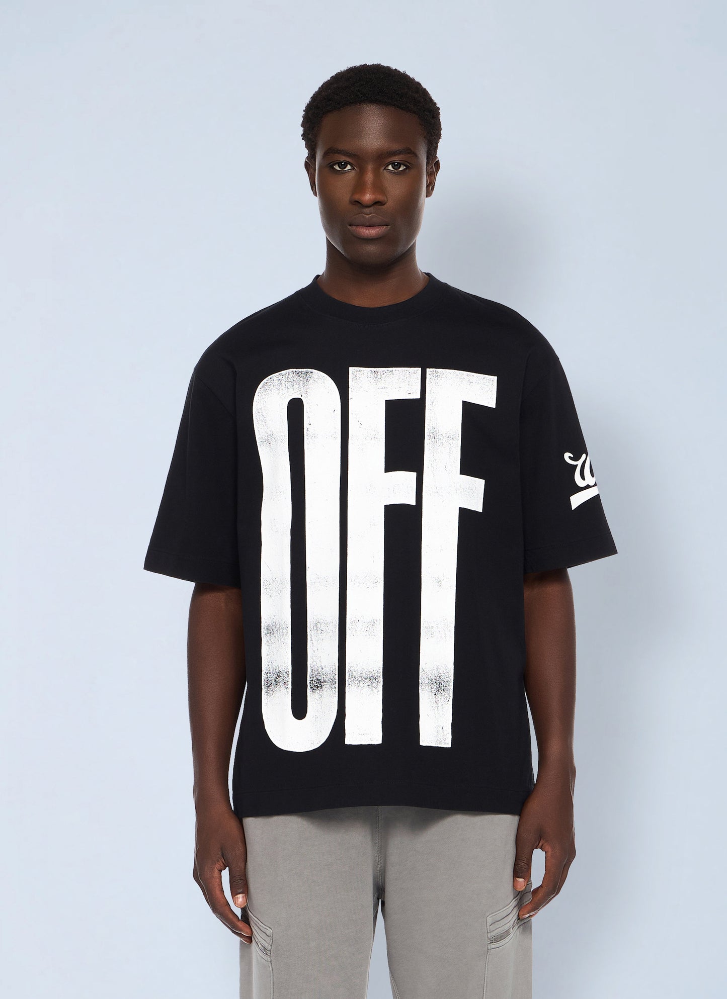 Off-White Men Big Off Diagonal Skate Logo T-Shirt OFF-WHITE