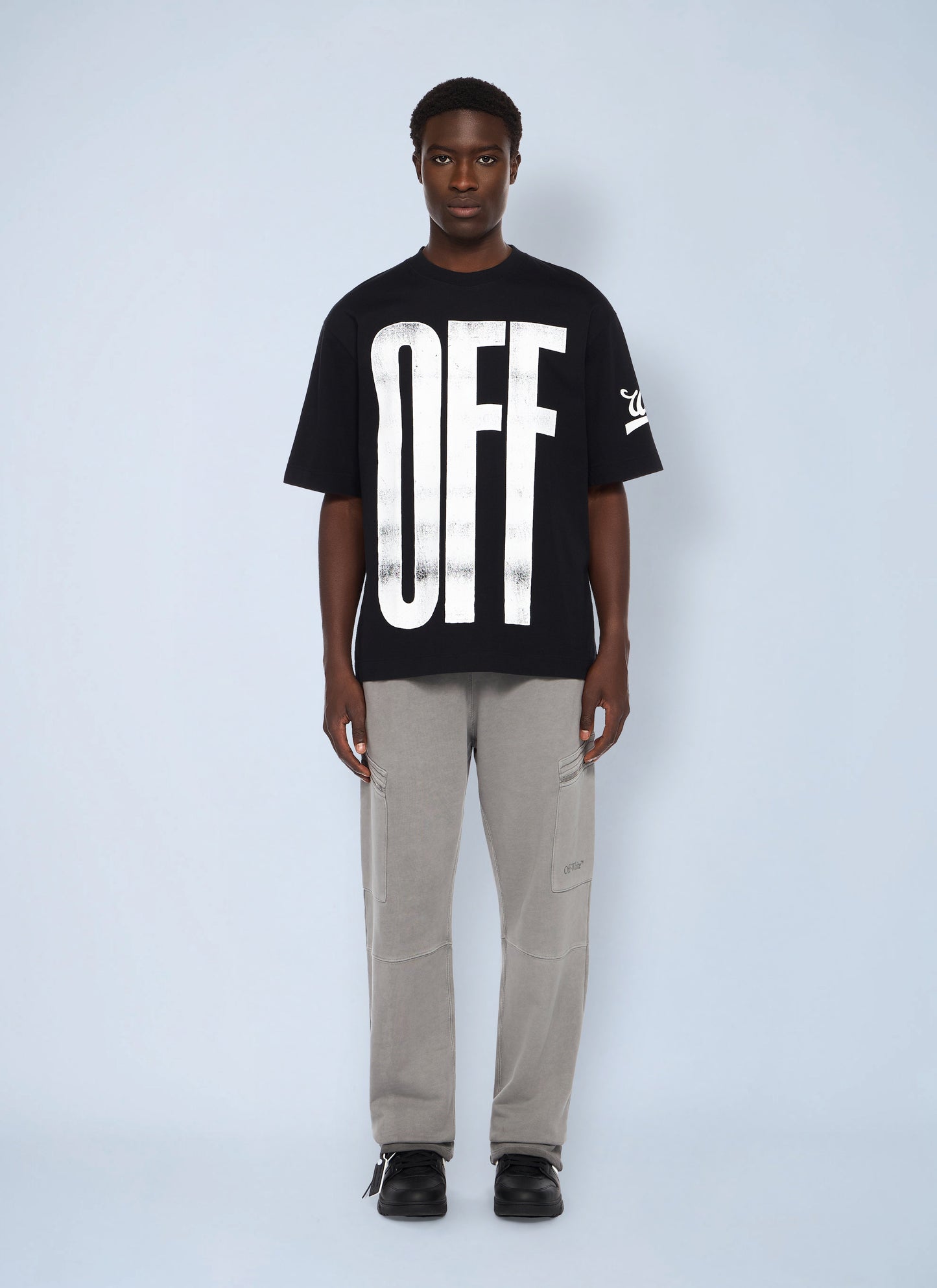 Off-White Men Big Off Diagonal Skate Logo T-Shirt OFF-WHITE