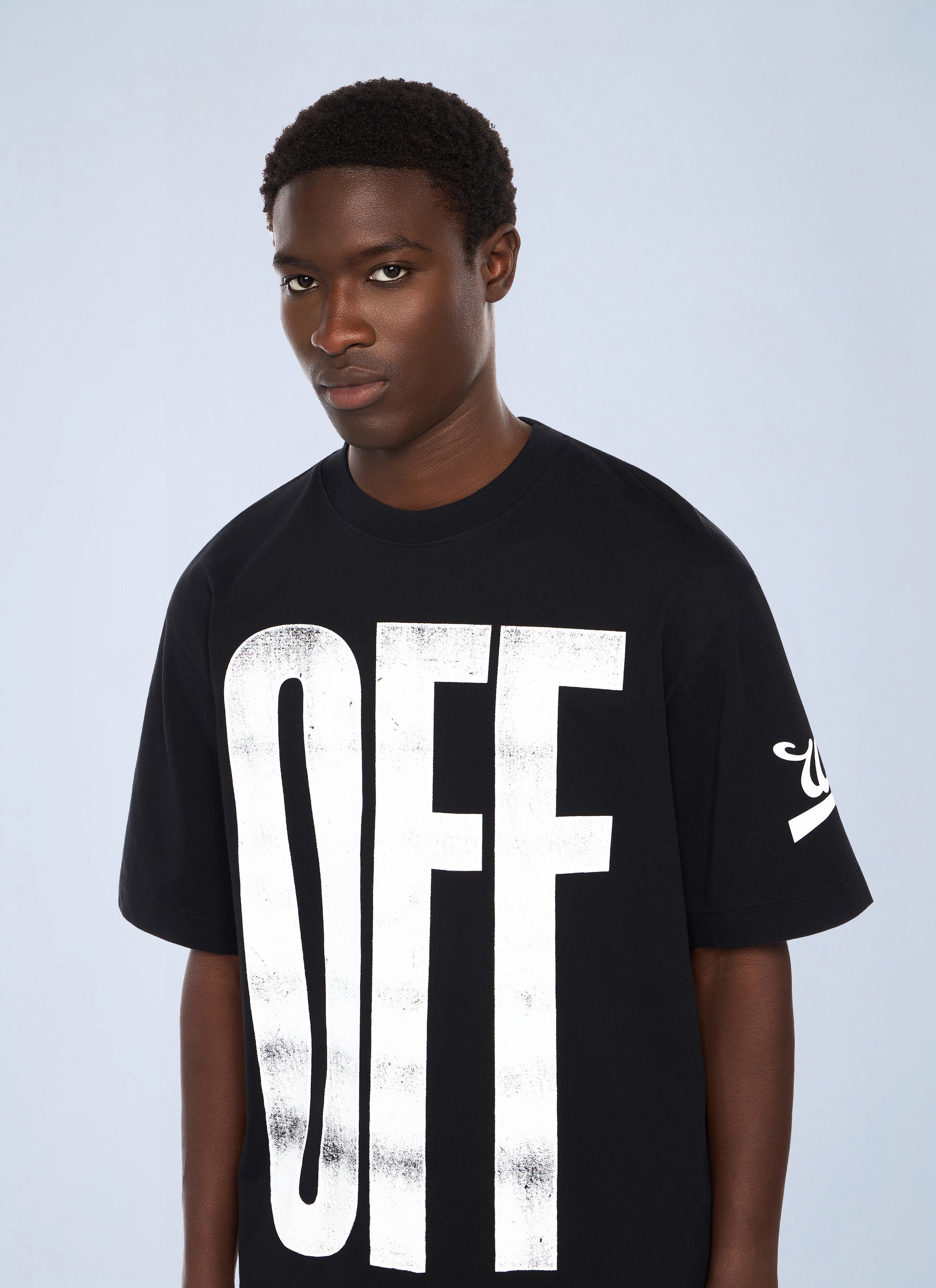 Off-White Men Big Off Diagonal Skate Logo T-Shirt OFF-WHITE