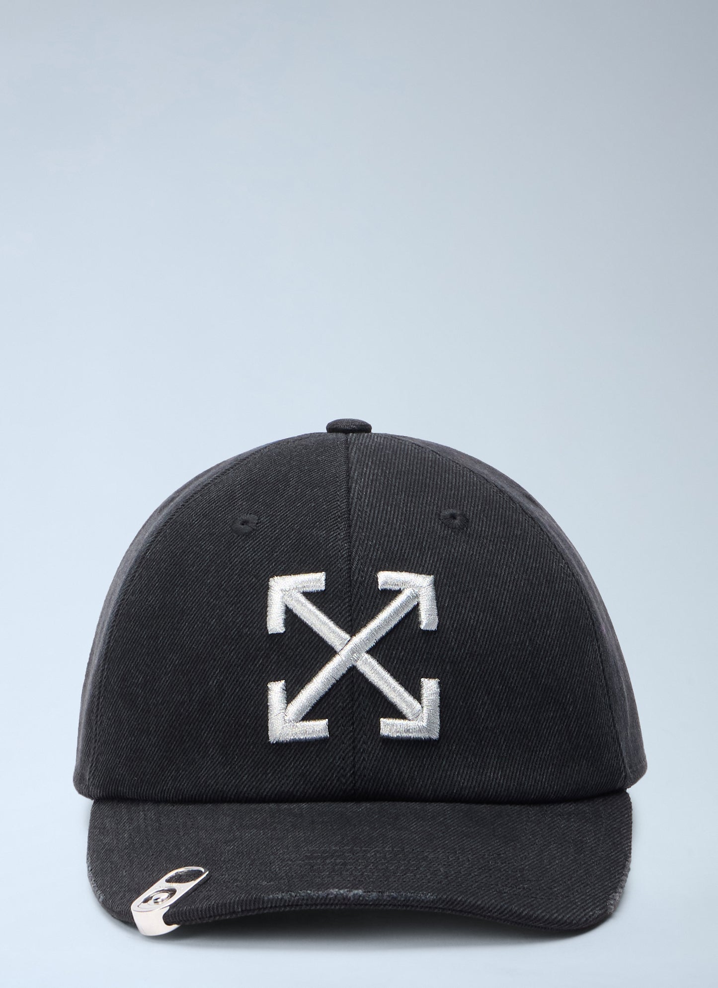 Off-White Men Denim Washed Baseball Cap OFF-WHITE