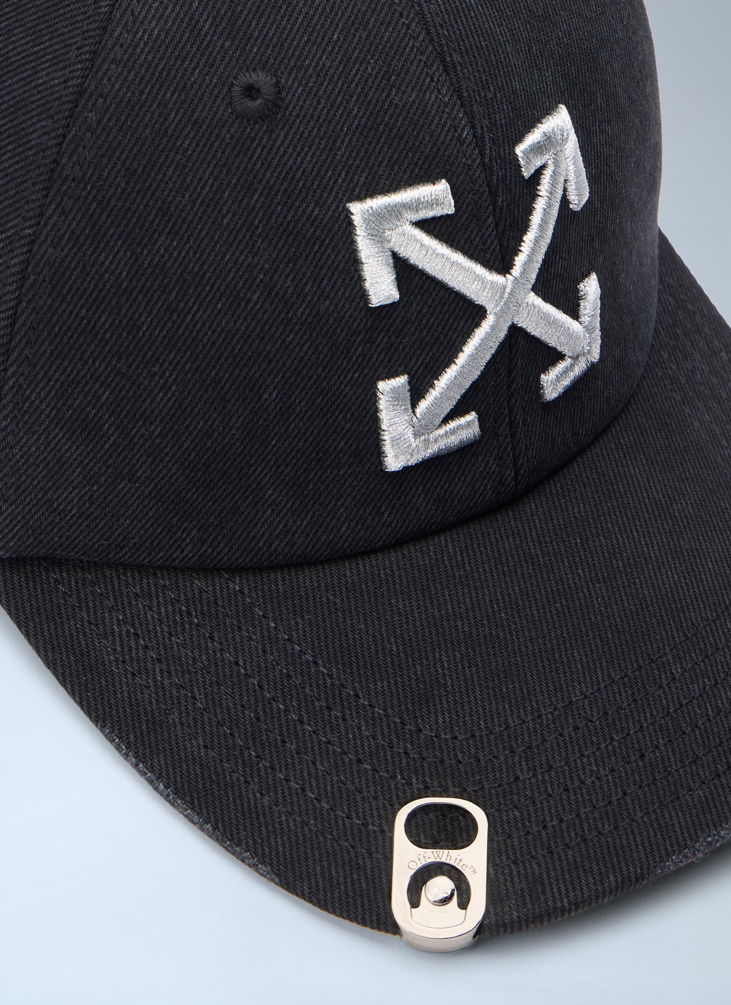 Off-White Men Denim Washed Baseball Cap OFF-WHITE