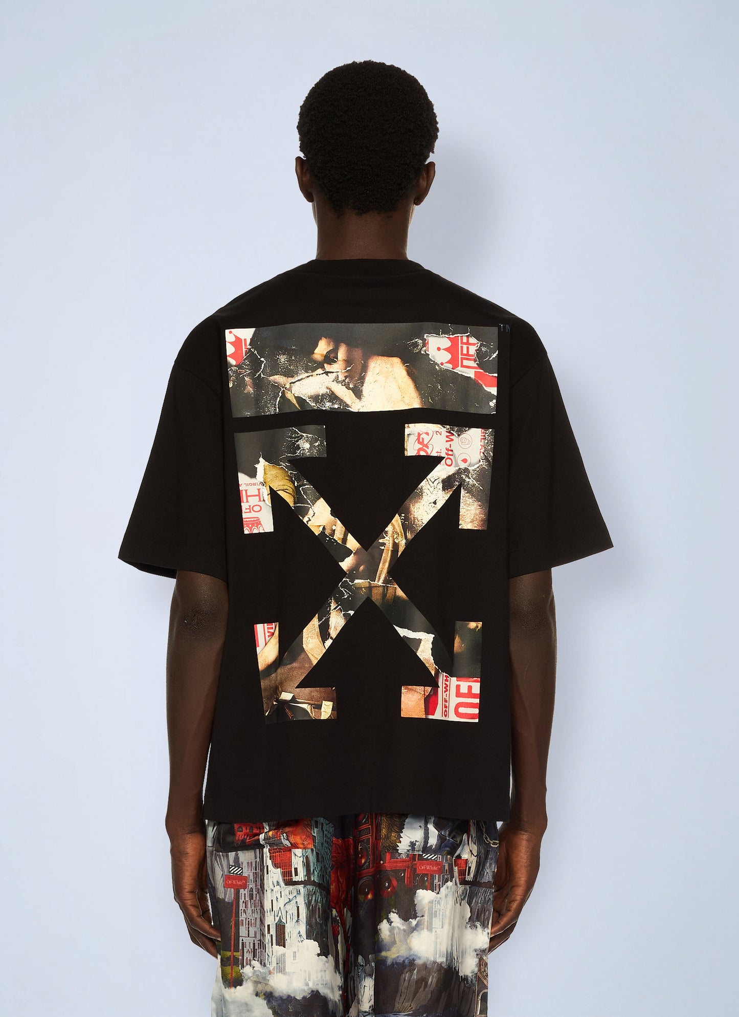 Off-White Men Paint Arrow Skate Logo T-Shirt OFF-WHITE