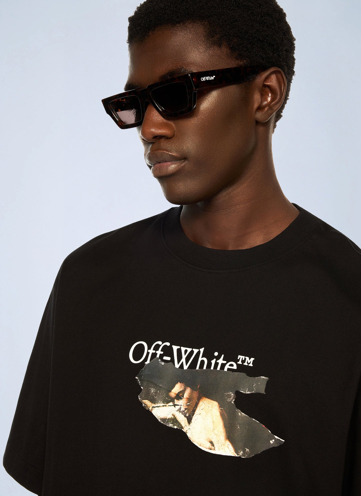 Off-White Men Paint Arrow Skate Logo T-Shirt OFF-WHITE
