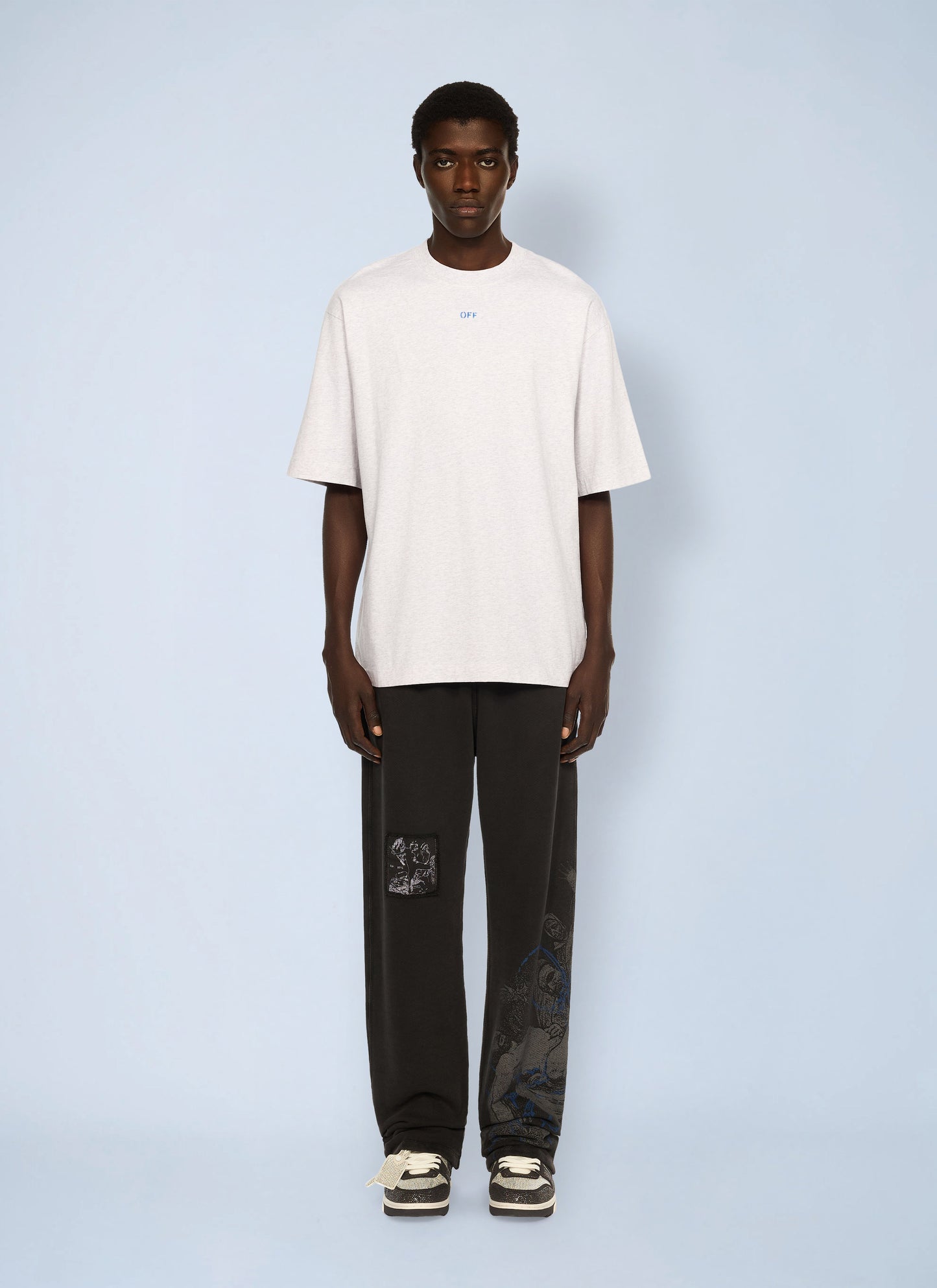 Off-White Men Stencil Arrow Skate Logo T-Shirt OFF-WHITE