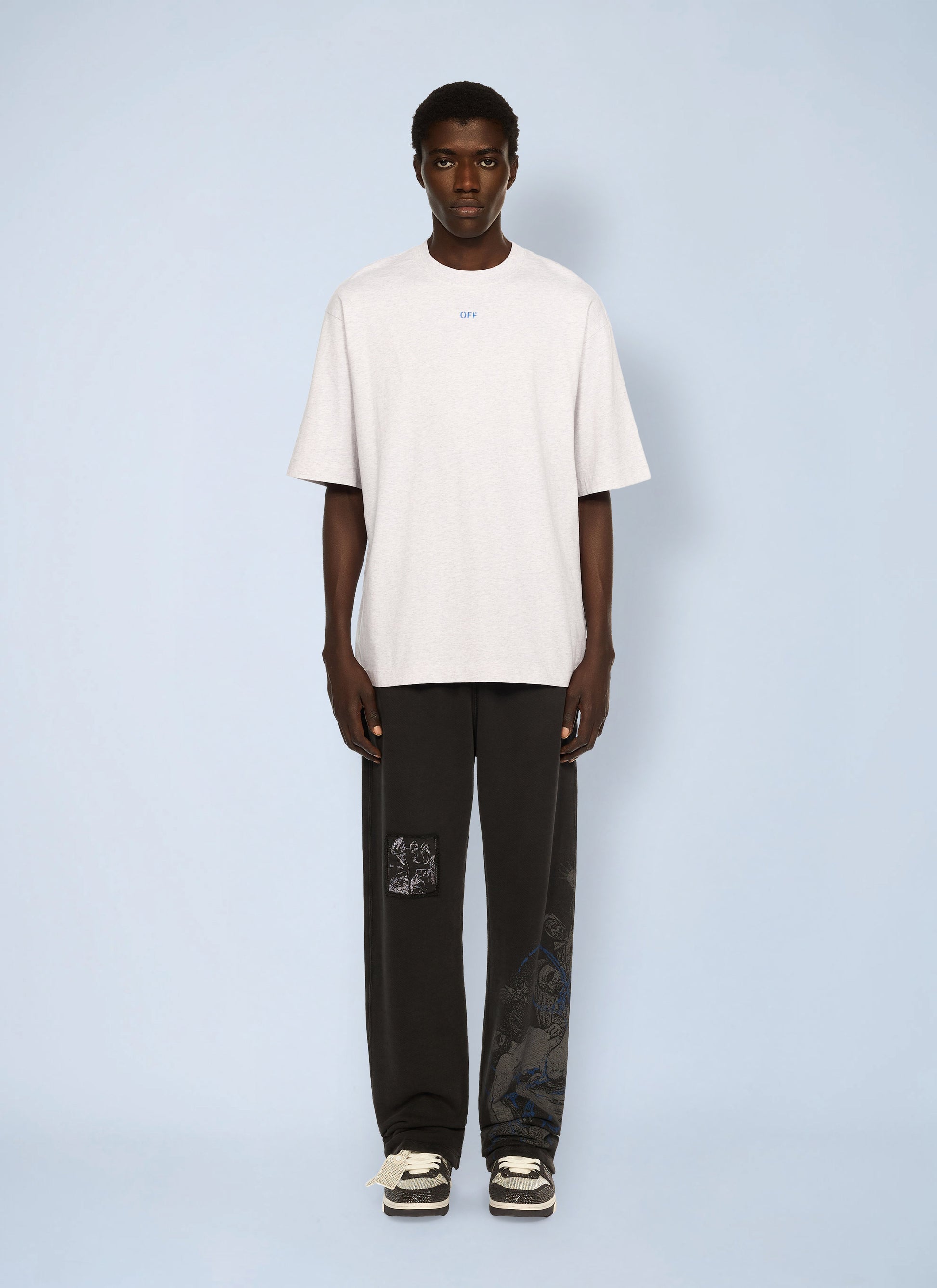 Off-White Men Stencil Arrow Skate Logo T-Shirt OFF-WHITE