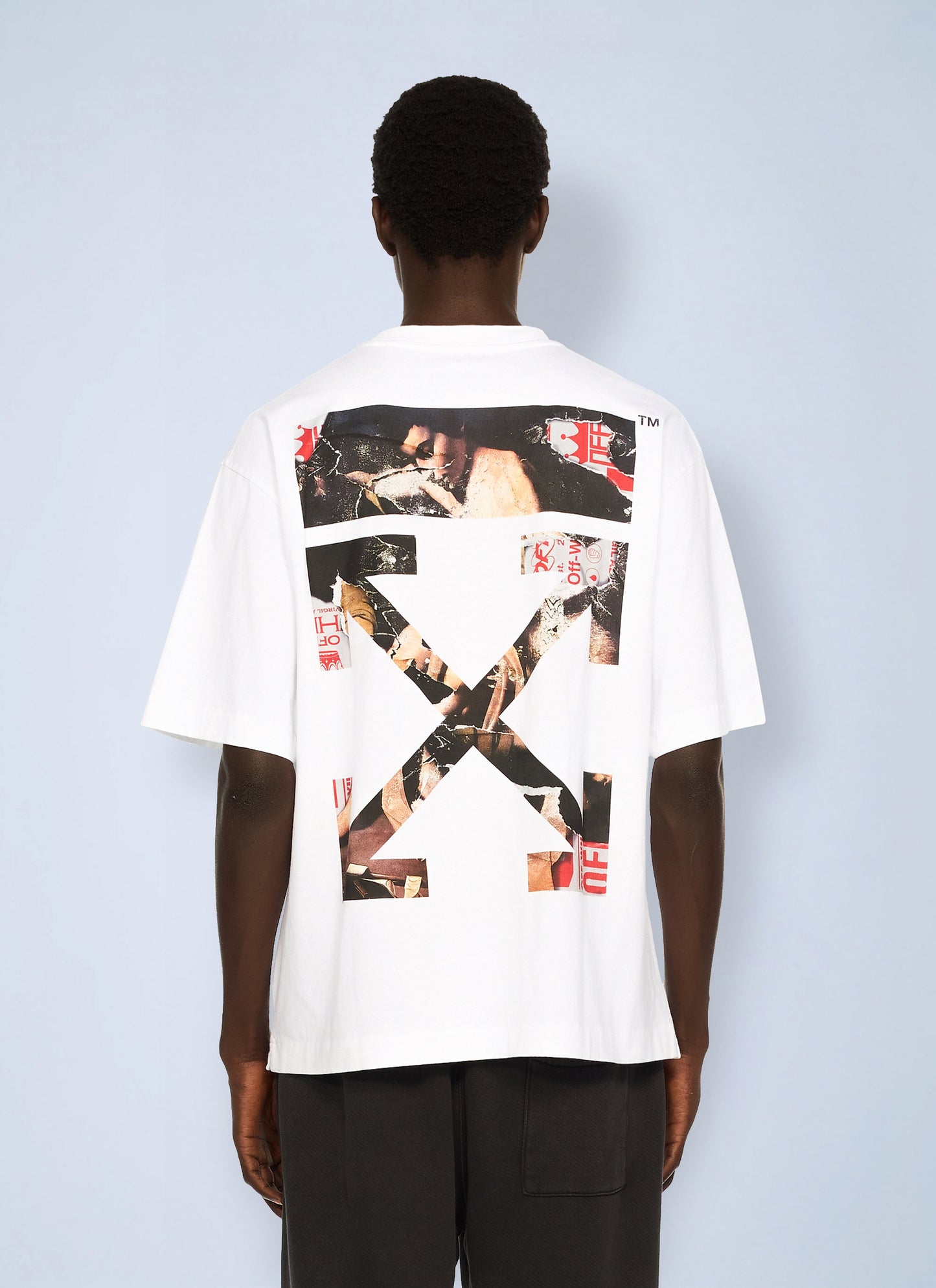 Off-White Men Paint Arrow Skate Logo T-Shirt OFF-WHITE