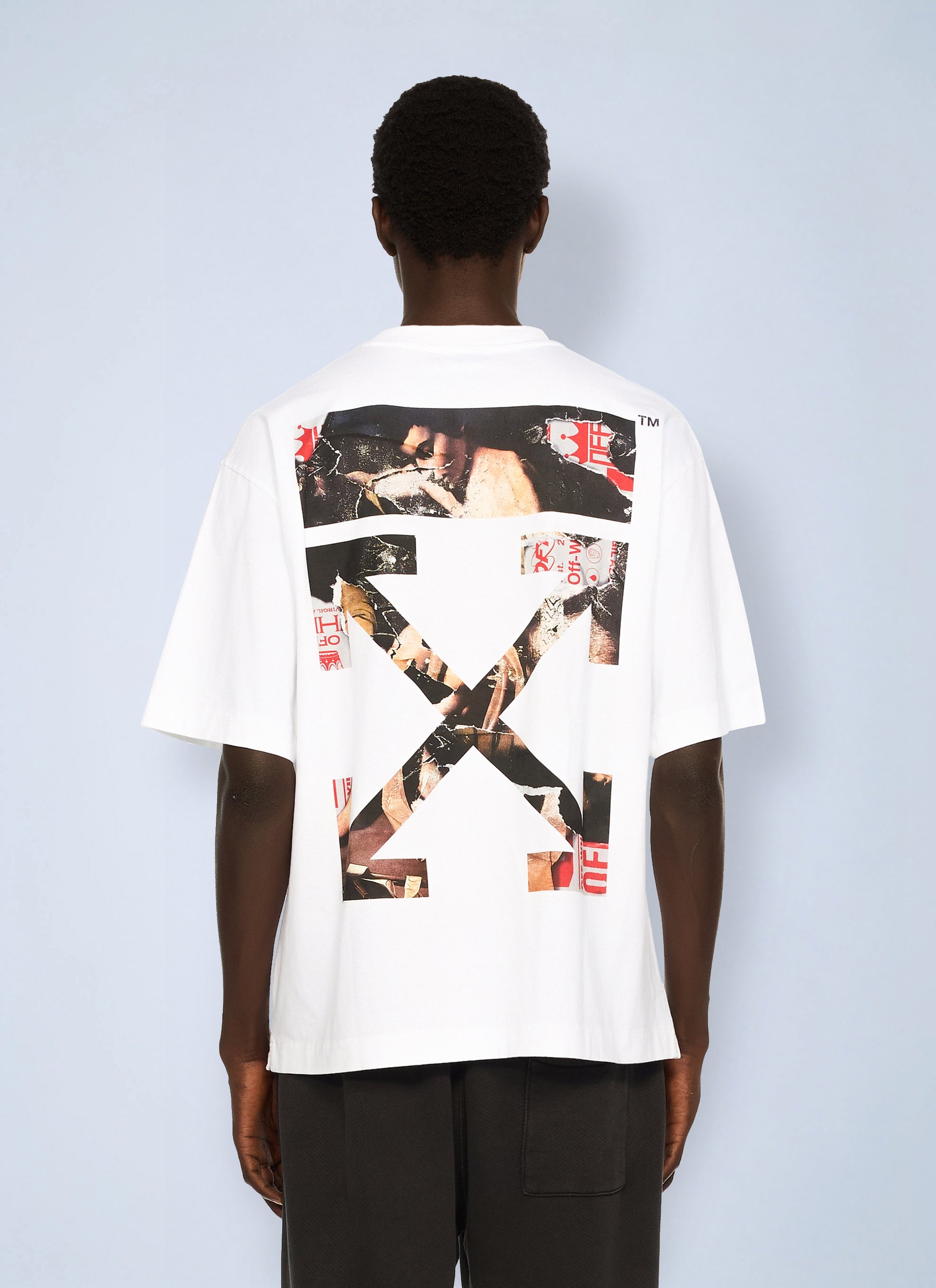 Off-White Men Paint Arrow Skate Logo T-Shirt OFF-WHITE
