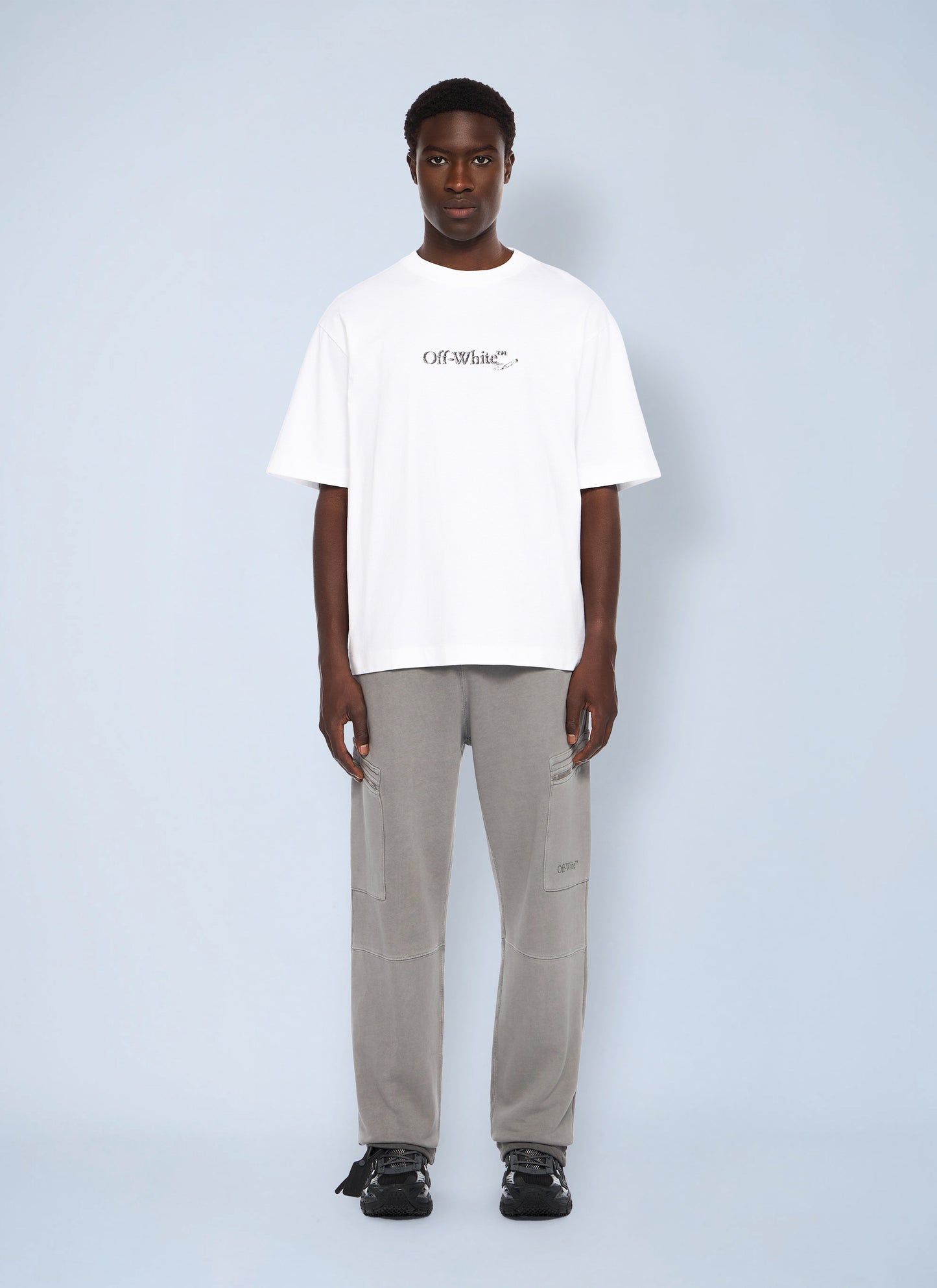 Off-White Men Scribble Arrow Skate Logo T-Shirt OFF-WHITE
