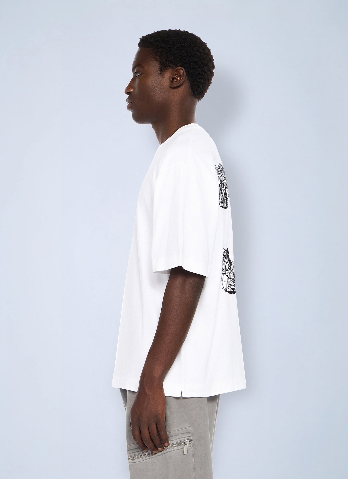 Off-White Men Scribble Arrow Skate Logo T-Shirt OFF-WHITE