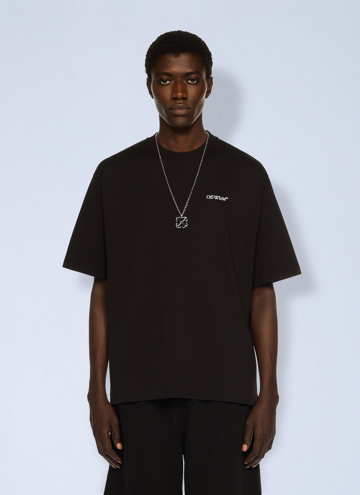 Off-White Men Half Arrow Skate Logo T-Shirt OFF-WHITE