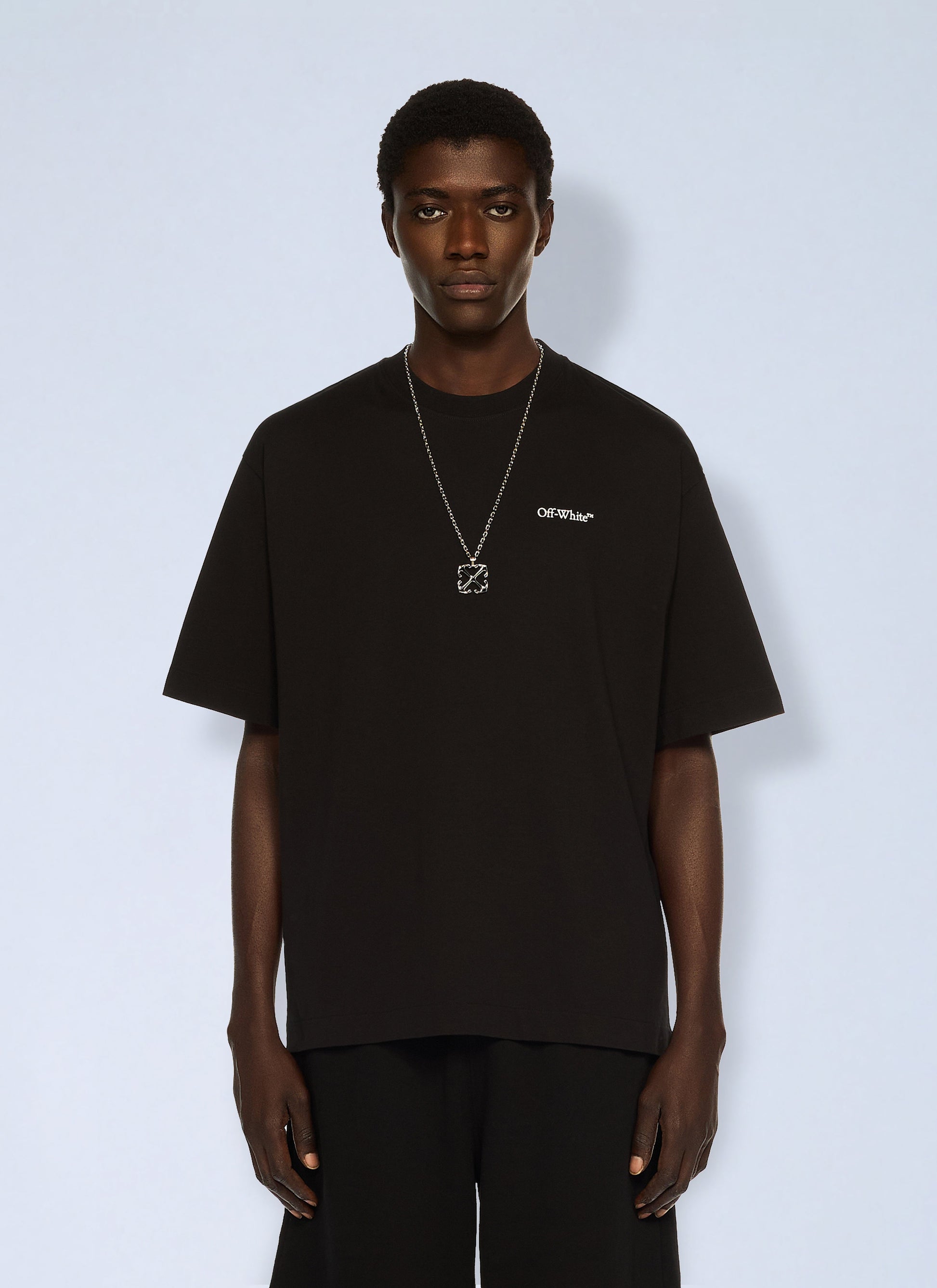 Off-White Men Half Arrow Skate Logo T-Shirt OFF-WHITE