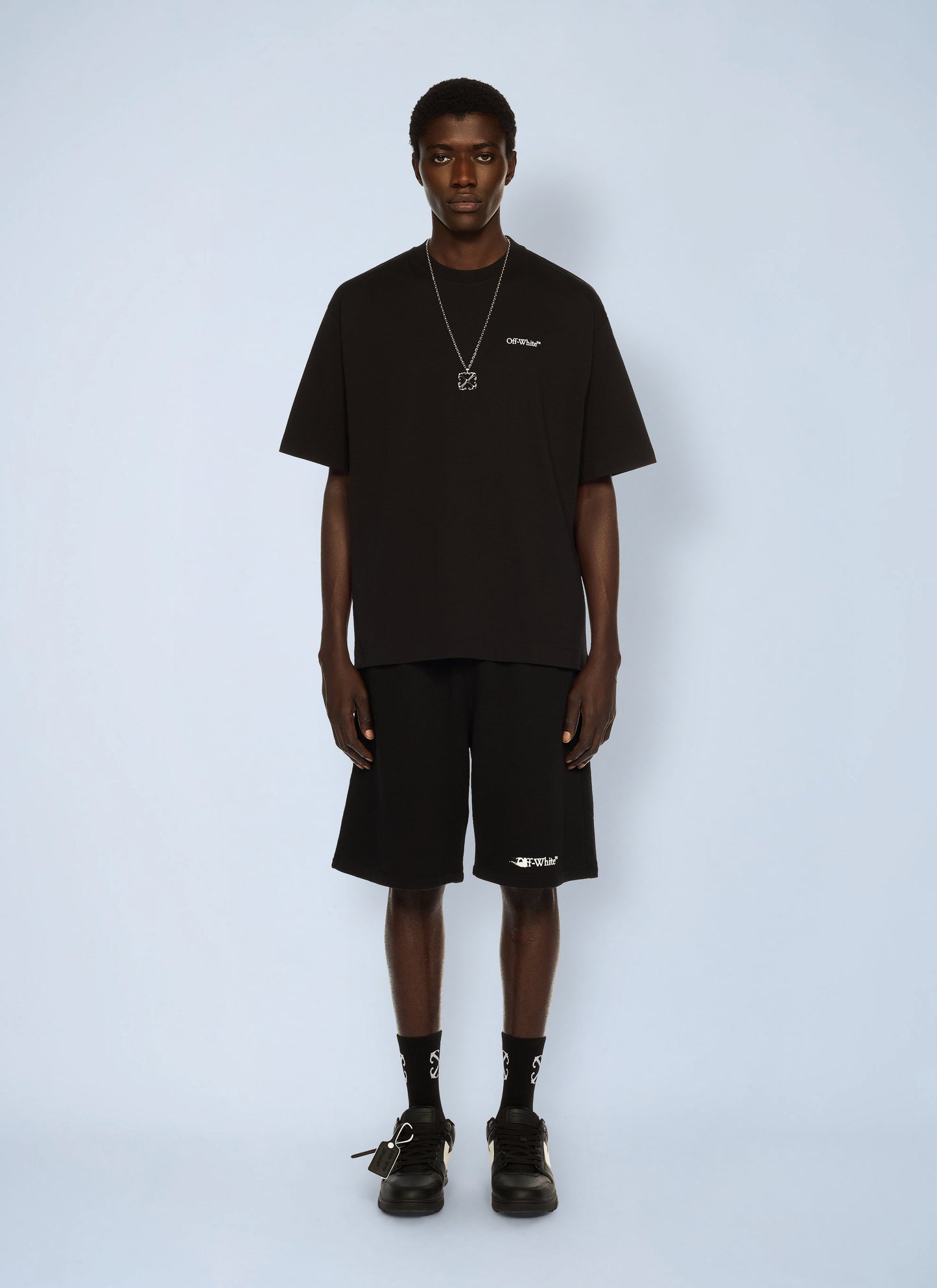 Off-White Men Half Arrow Skate Logo T-Shirt OFF-WHITE