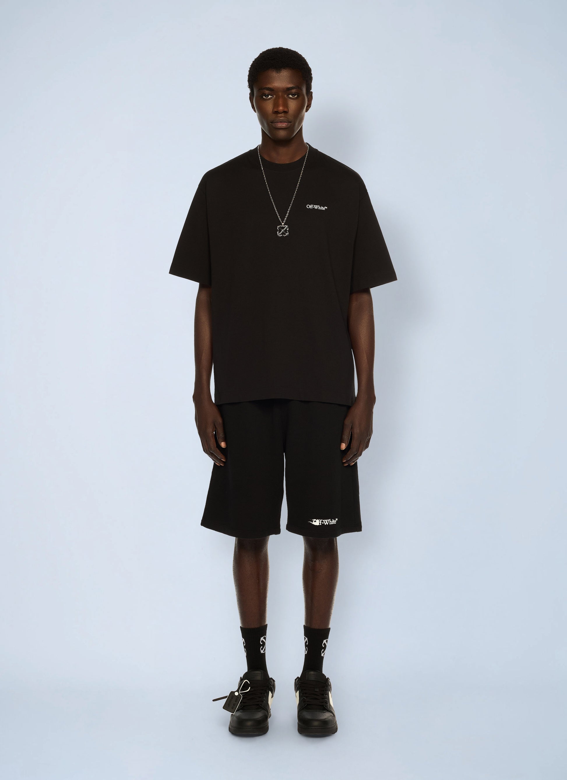 Off-White Men Half Arrow Skate Logo T-Shirt OFF-WHITE