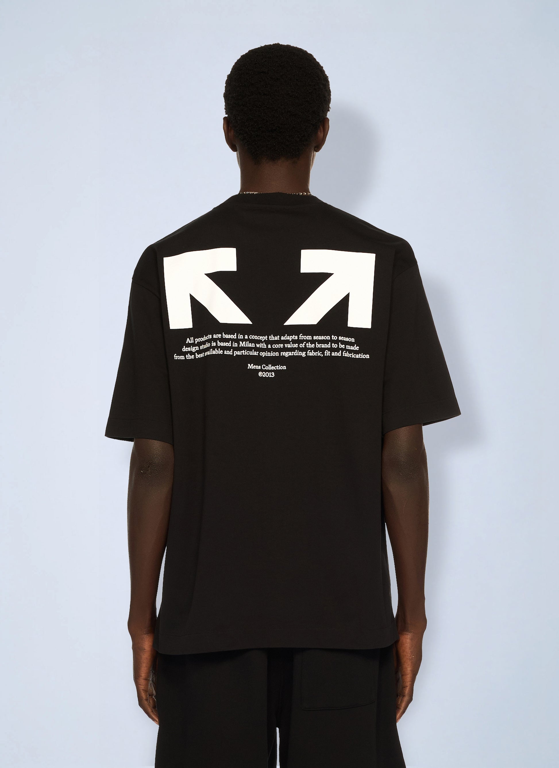 Off-White Men Half Arrow Skate Logo T-Shirt OFF-WHITE