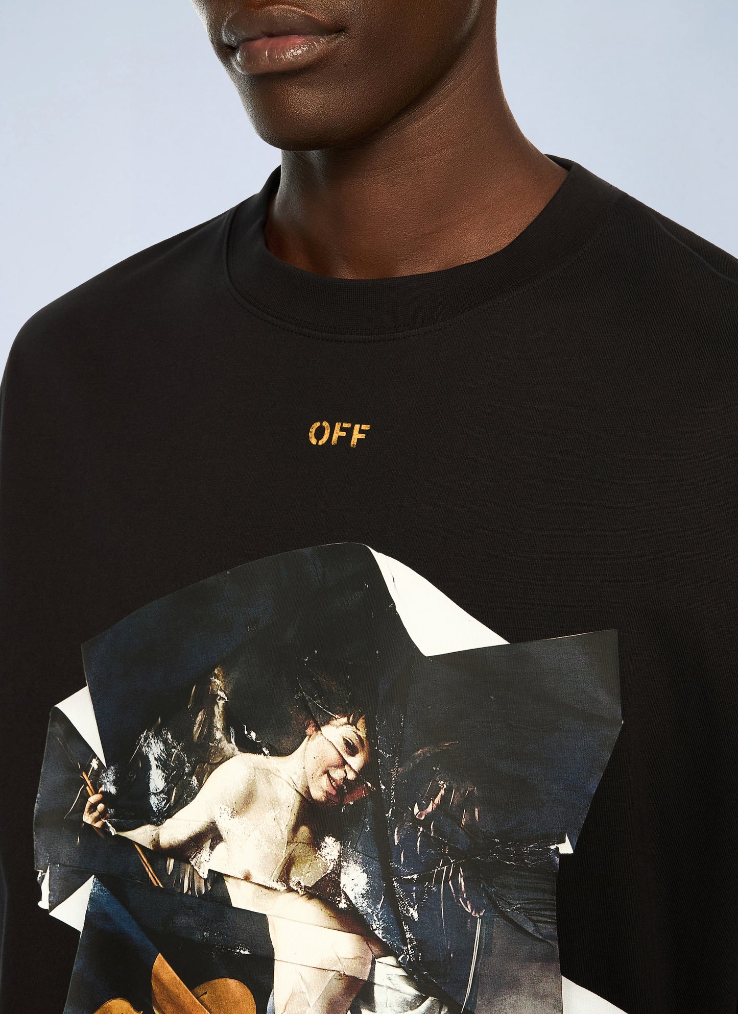 Off-White Men Cupid Paper Skate Logo T-Shirt OFF-WHITE
