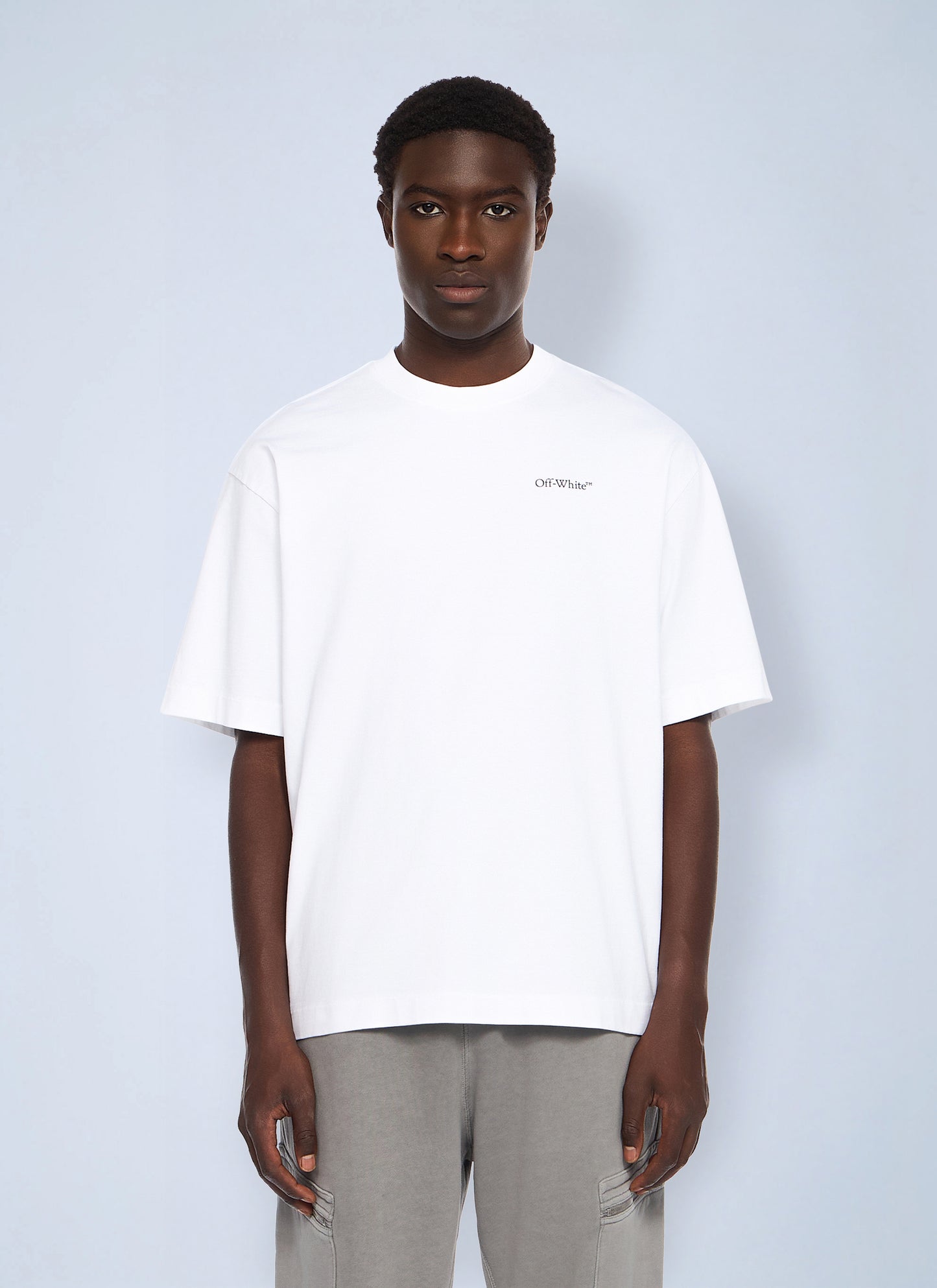 Off-White Men Half Arrow Skate Logo T-Shirt OFF-WHITE