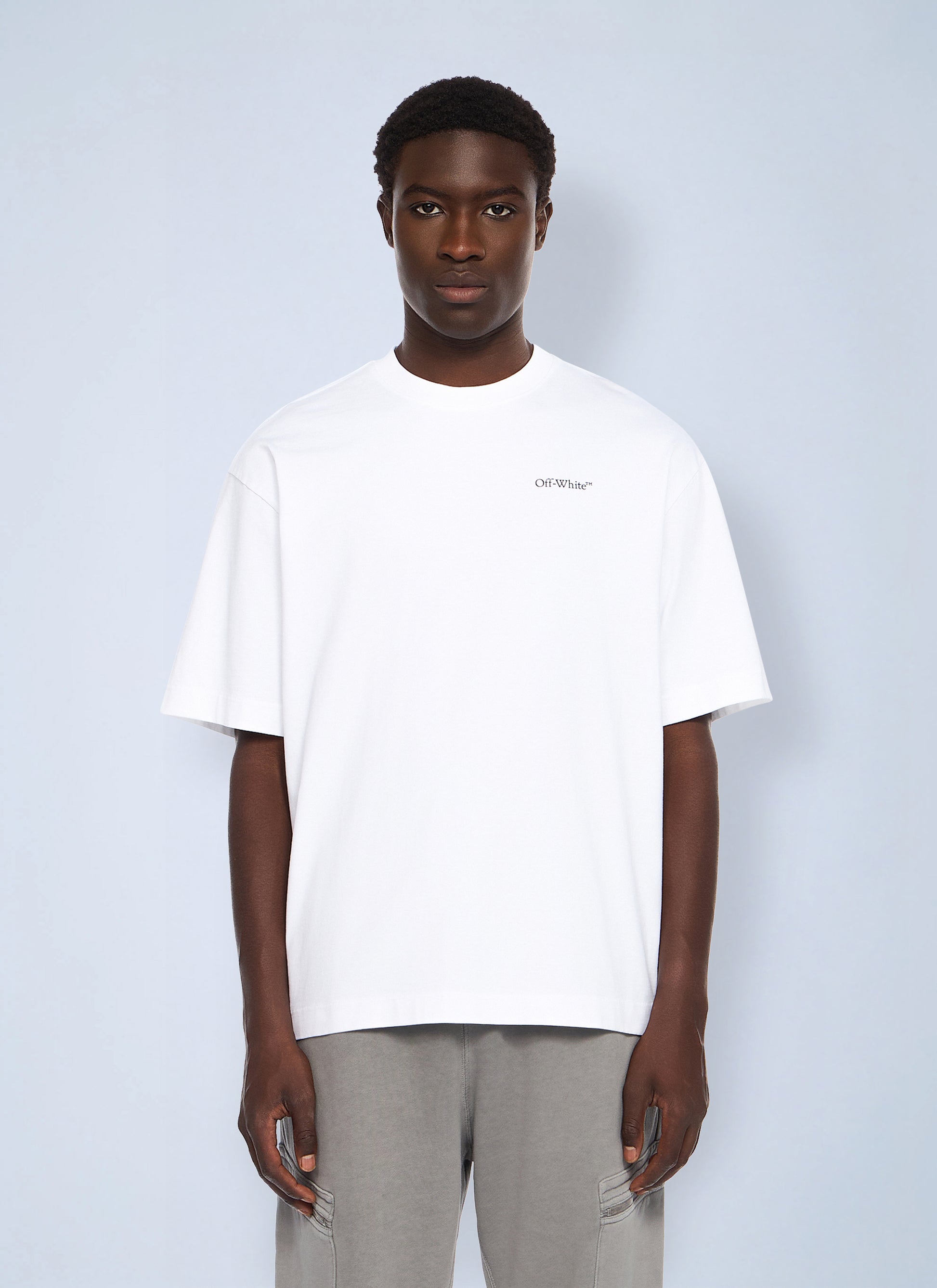 Off-White Men Half Arrow Skate Logo T-Shirt OFF-WHITE