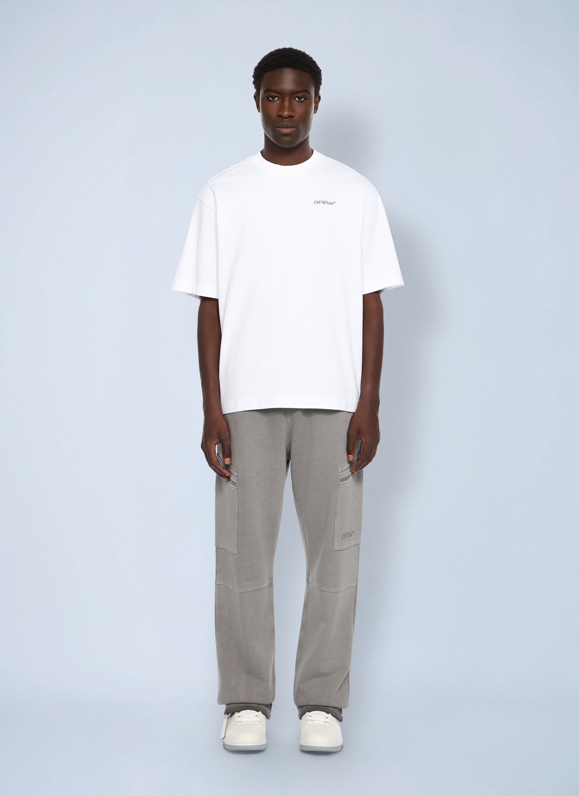 Off-White Men Half Arrow Skate Logo T-Shirt OFF-WHITE