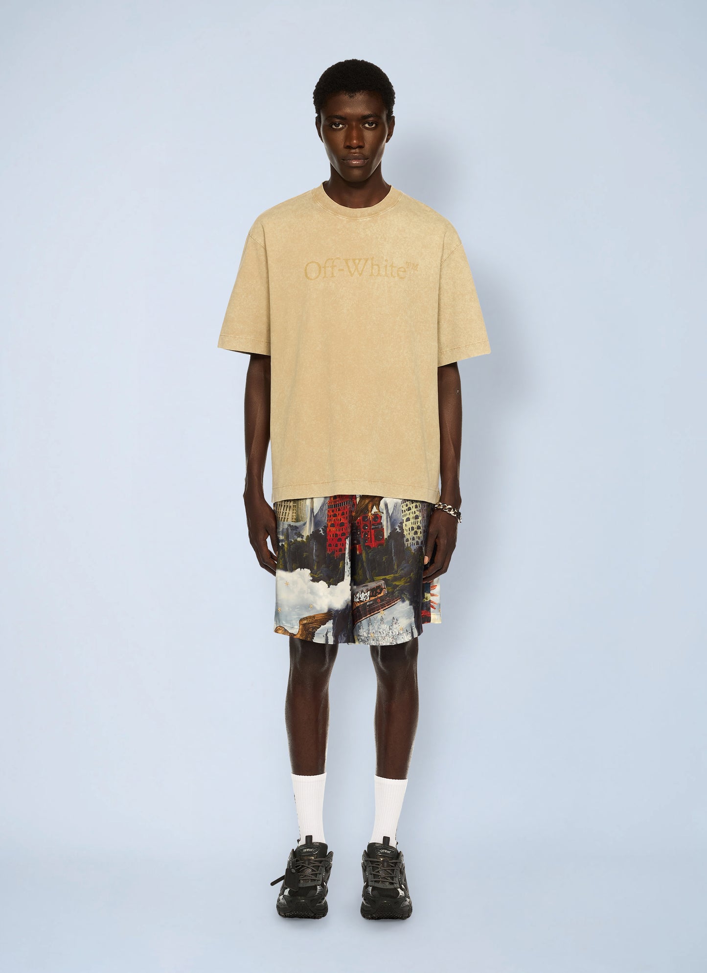 Off-White Men Laundry Skate Logo T-Shirt OFF-WHITE