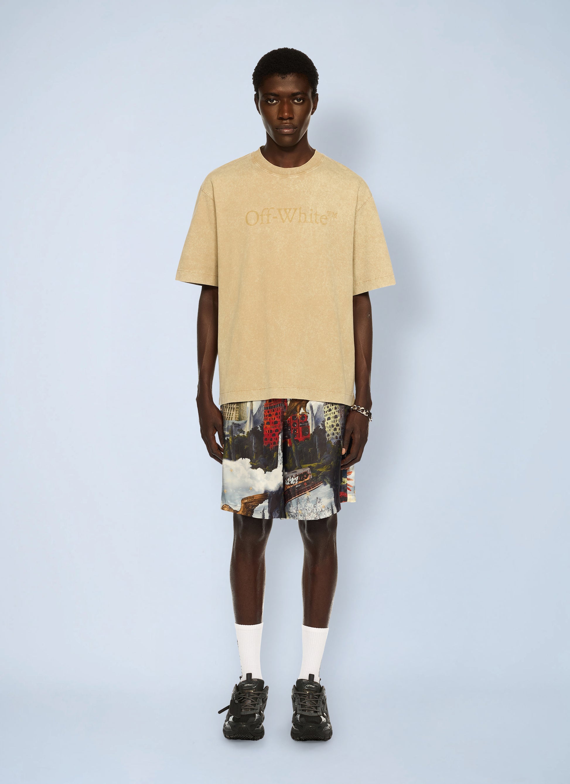 Off-White Men Laundry Skate Logo T-Shirt OFF-WHITE
