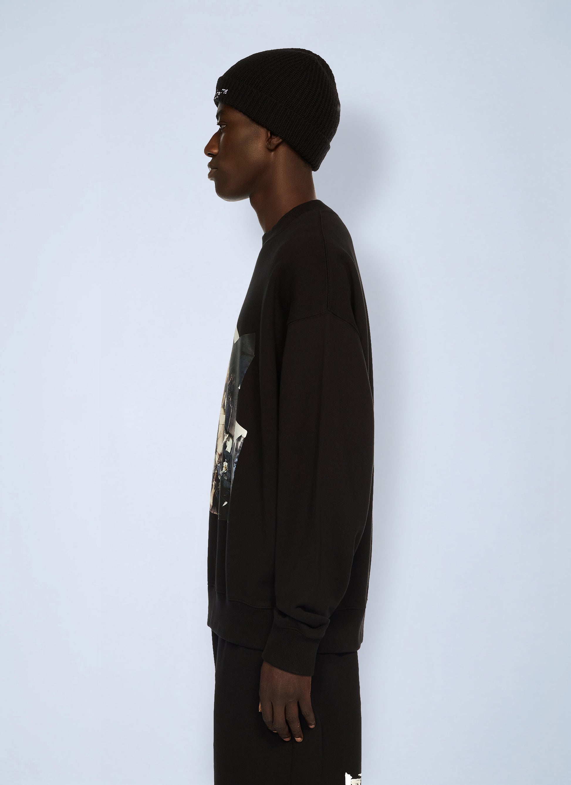 Off-White Men Cupid Paper Skate Crewneck Sweatshirt OFF-WHITE
