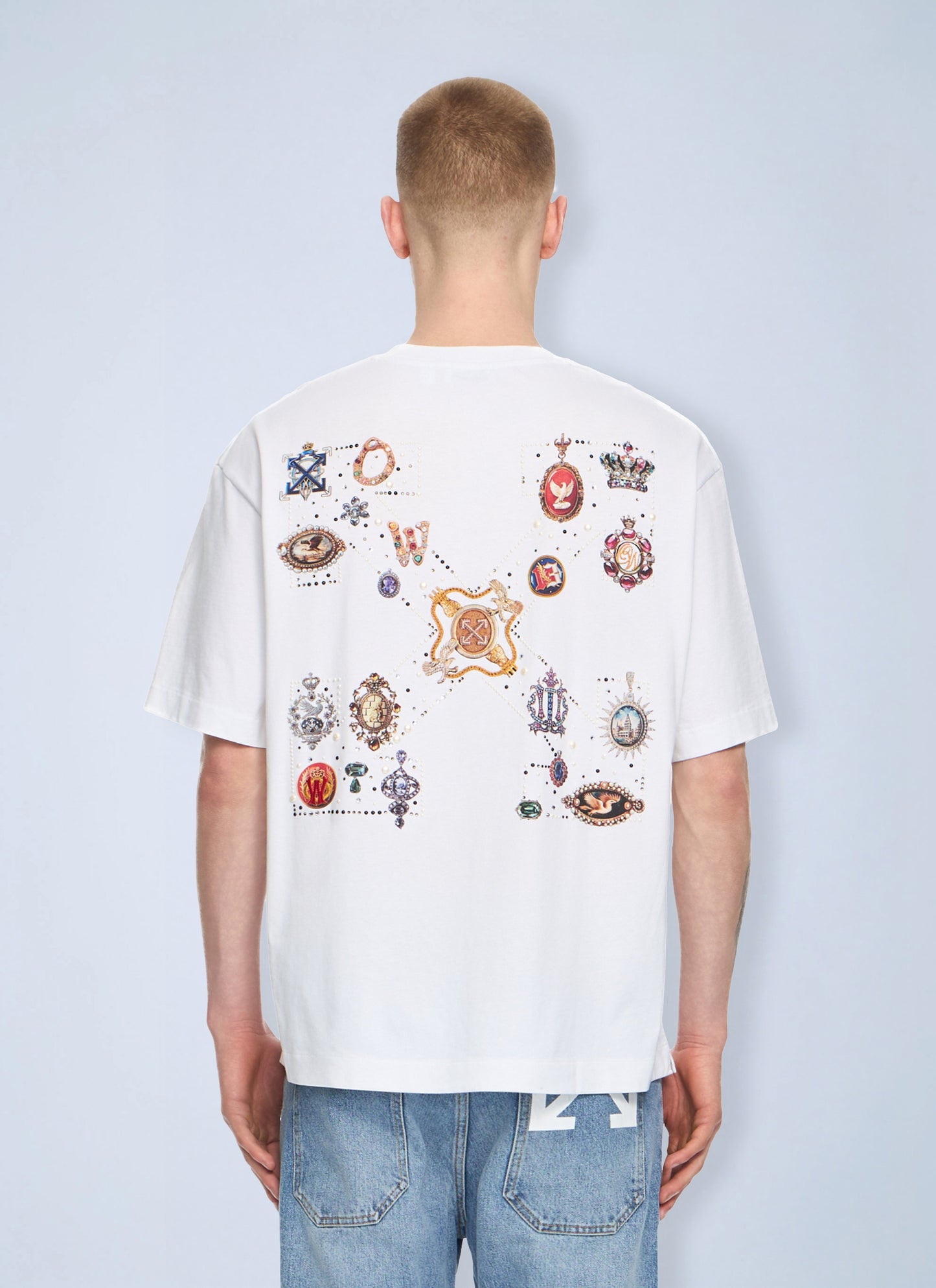 Off-White Men Jewel Arrow Skate T-Shirt OFF-WHITE