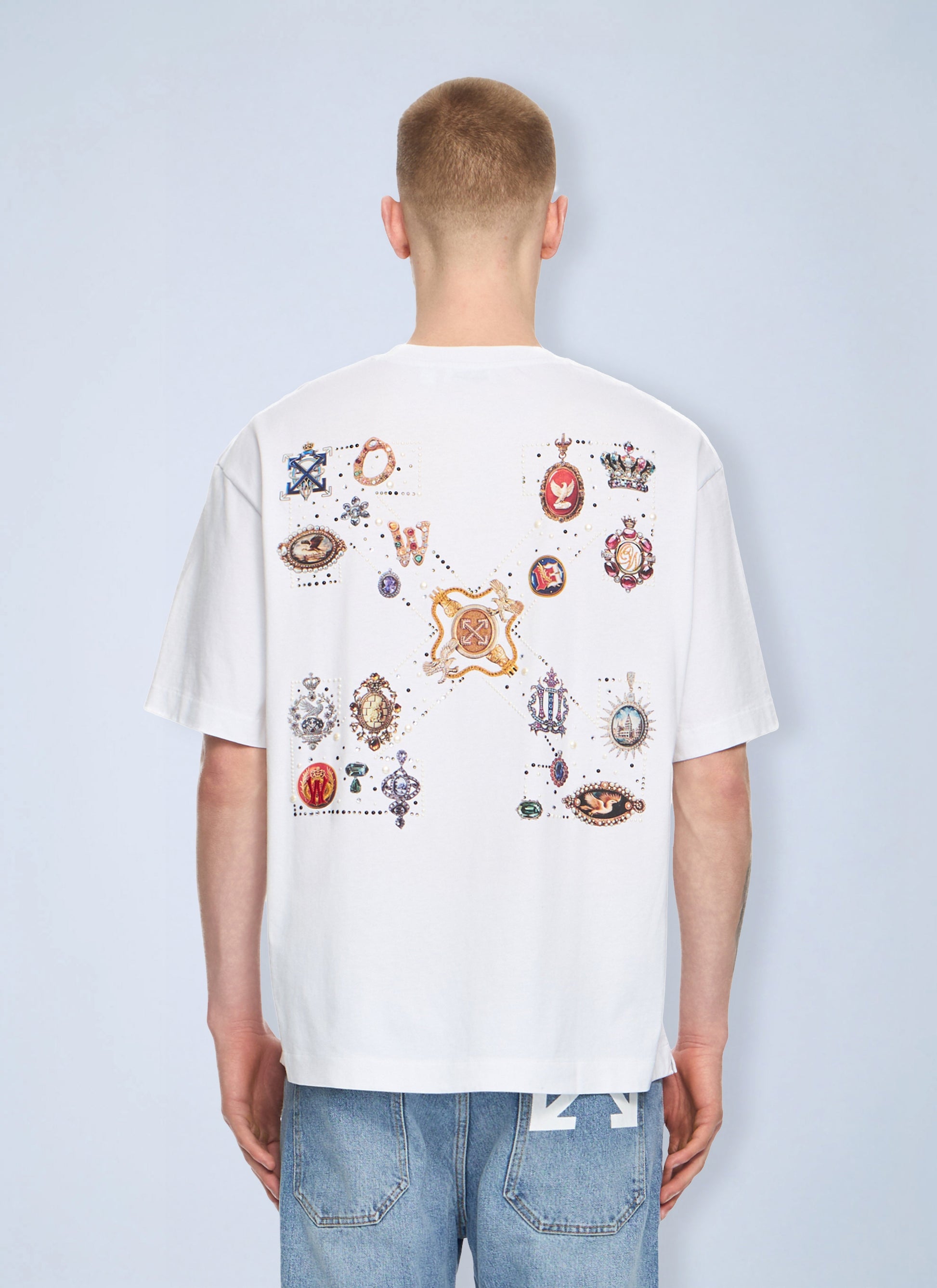Off-White Men Jewel Arrow Skate T-Shirt OFF-WHITE