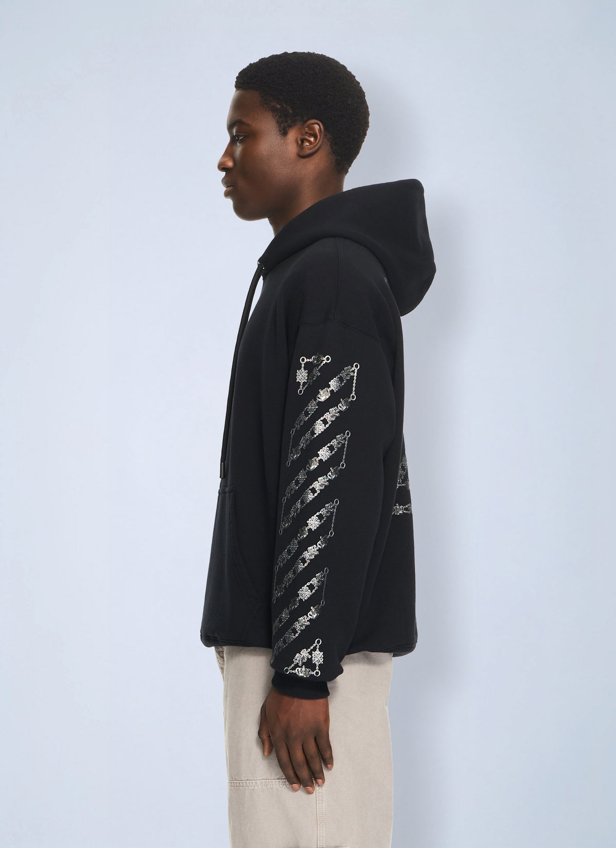 Off-White Men Chain Arrow Diagonal Skate Hoodie OFF-WHITE