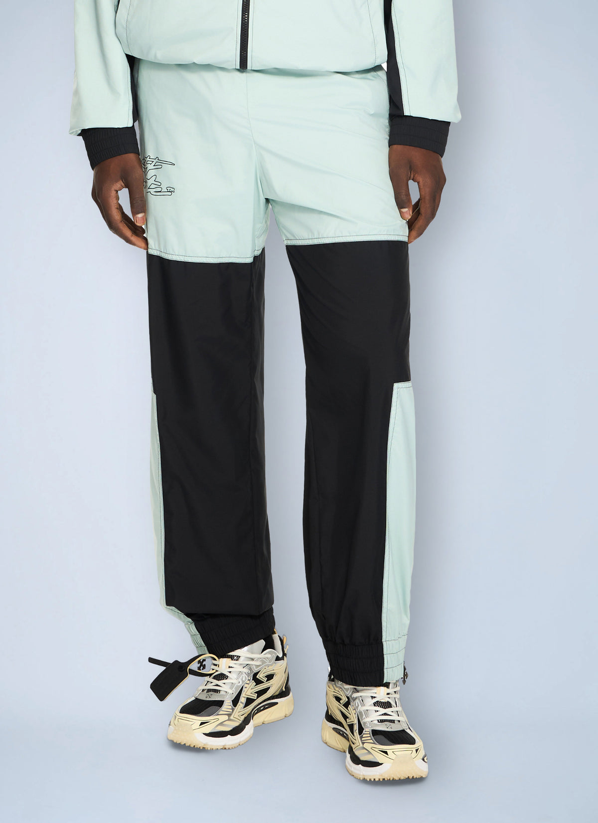 Off-White Men Marker Cuffed Slouchy Trackpants