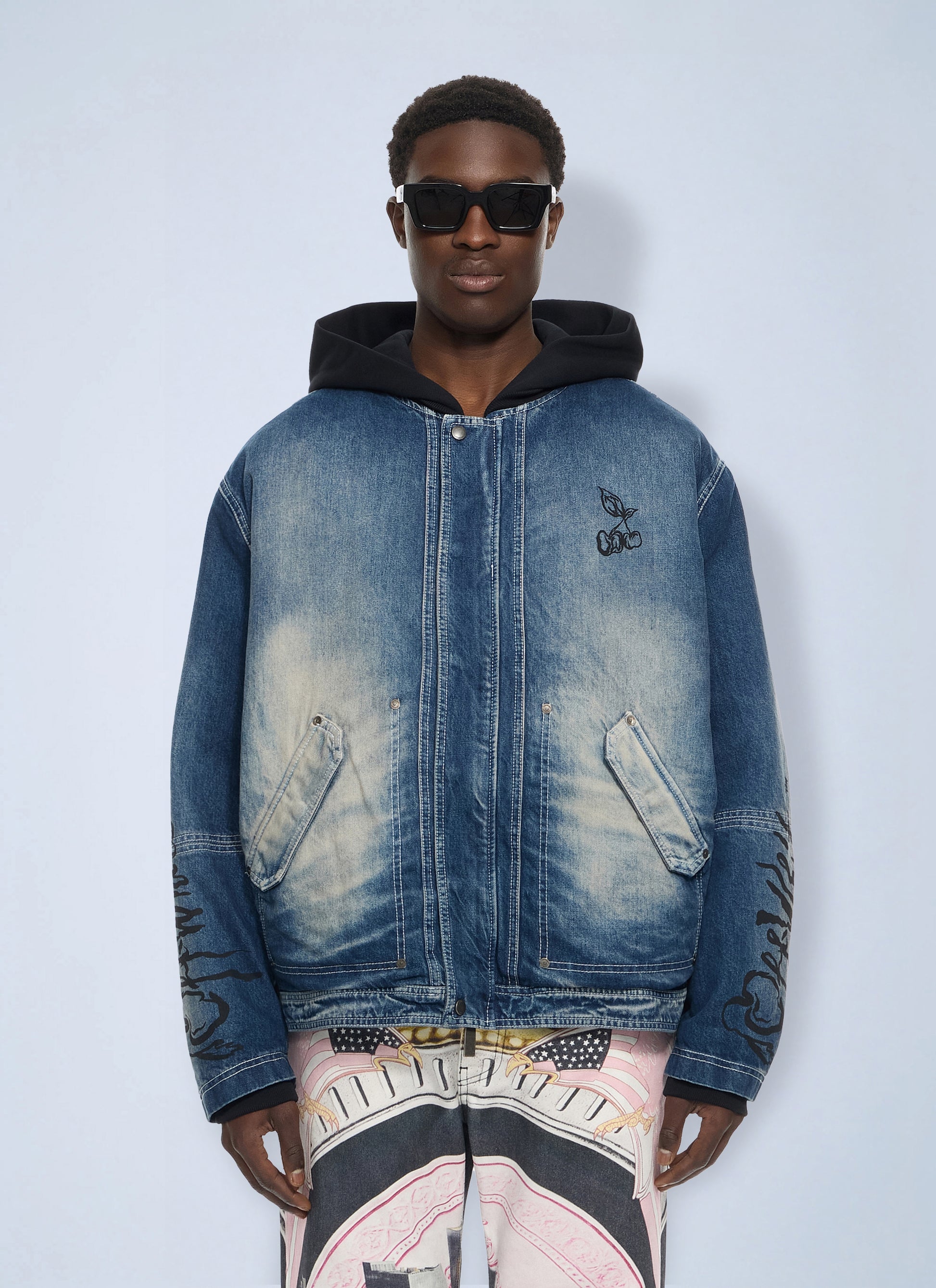 Off-White Men Cherry Jers Hoodie Den Jkt OFF-WHITE