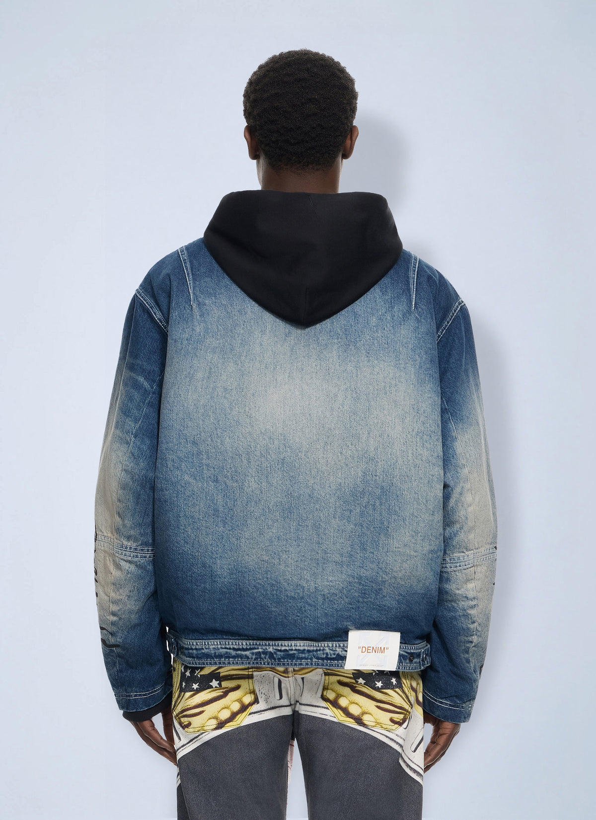 Off-White Men Cherry Jers Hoodie Den Jkt