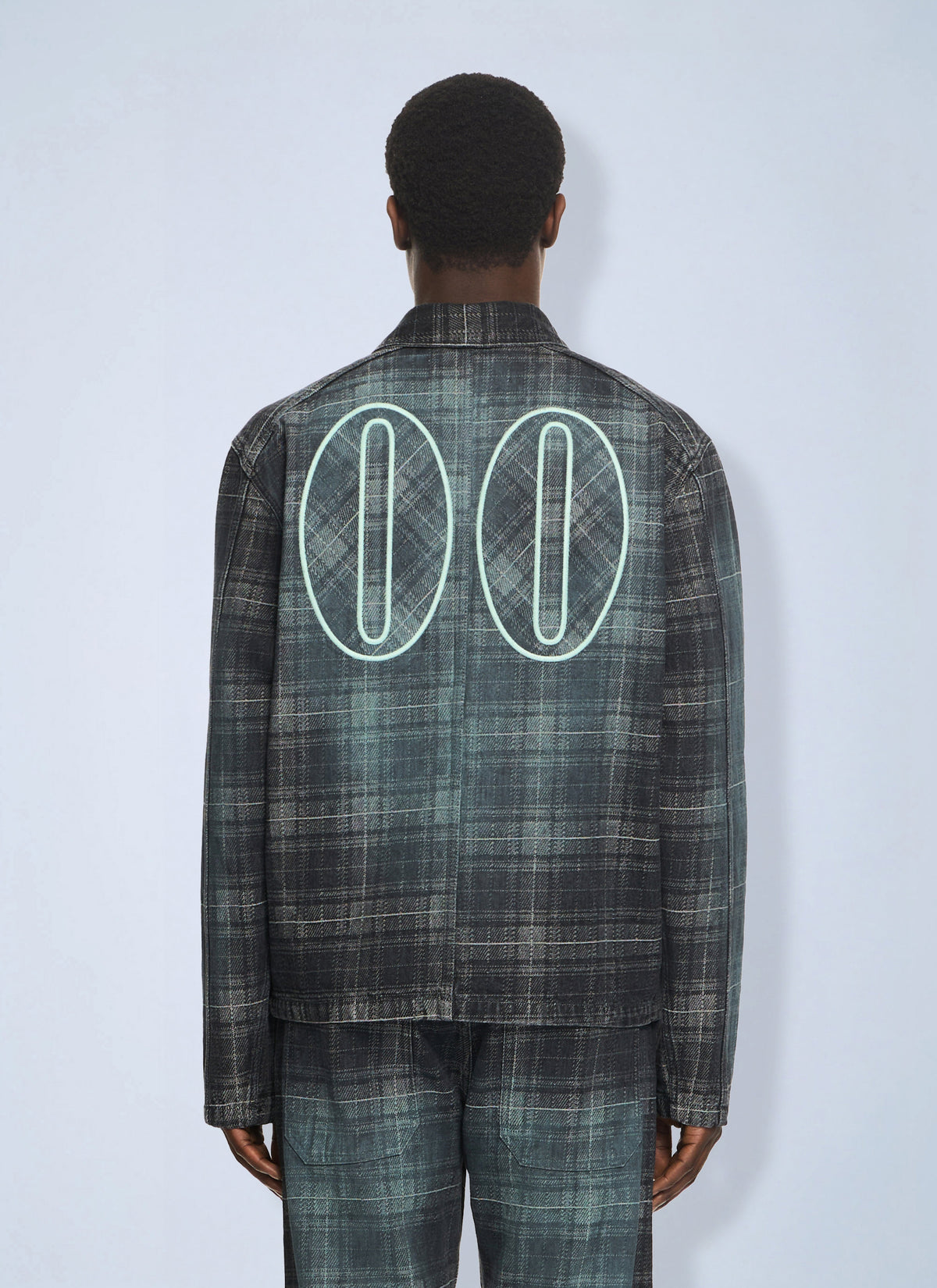 Off-White Men Check Jacq Den Skate Coach Jkt OFF-WHITE