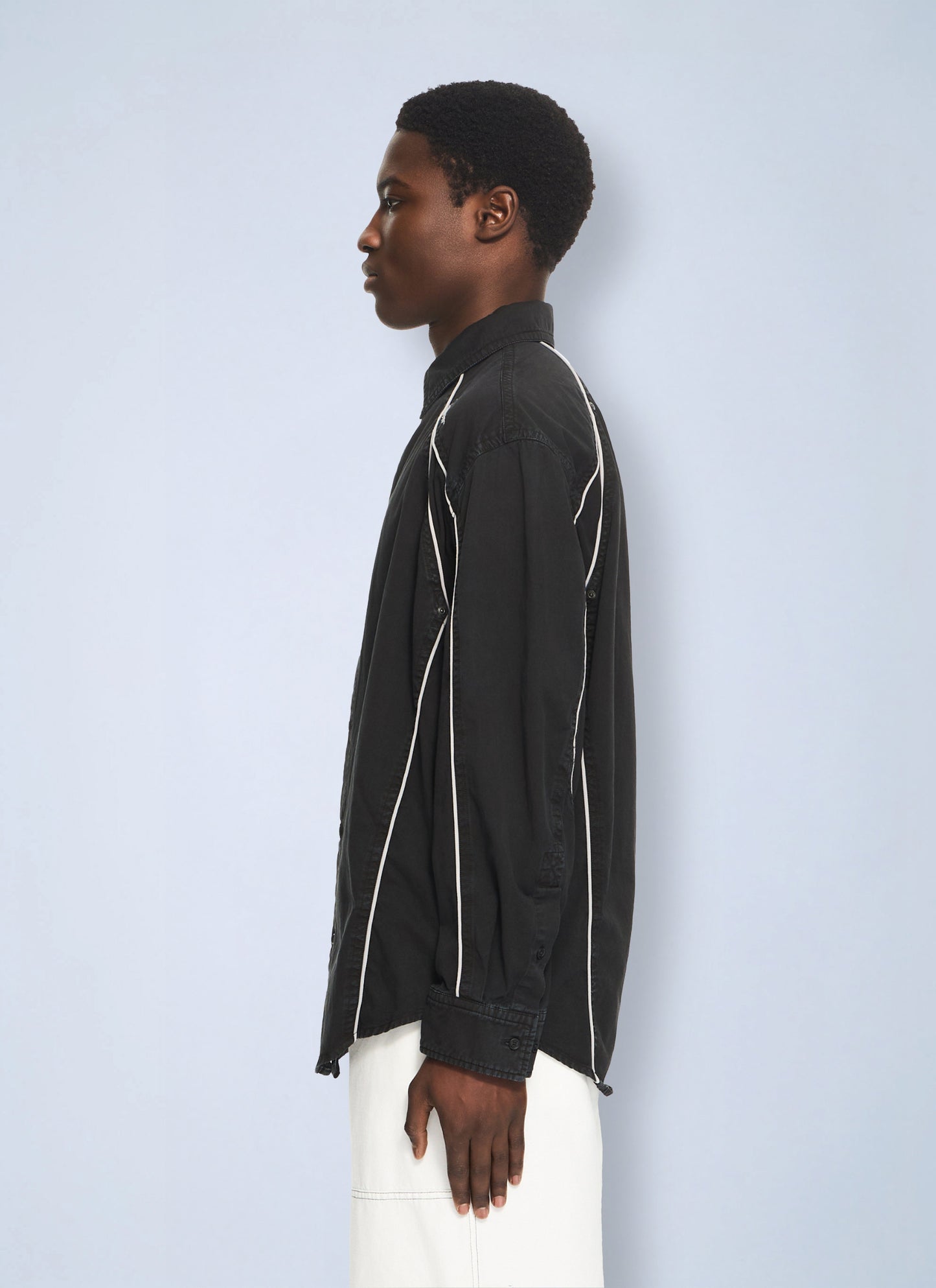 Off-White Men Garment-Dyed Sporty Shirt OFF-WHITE