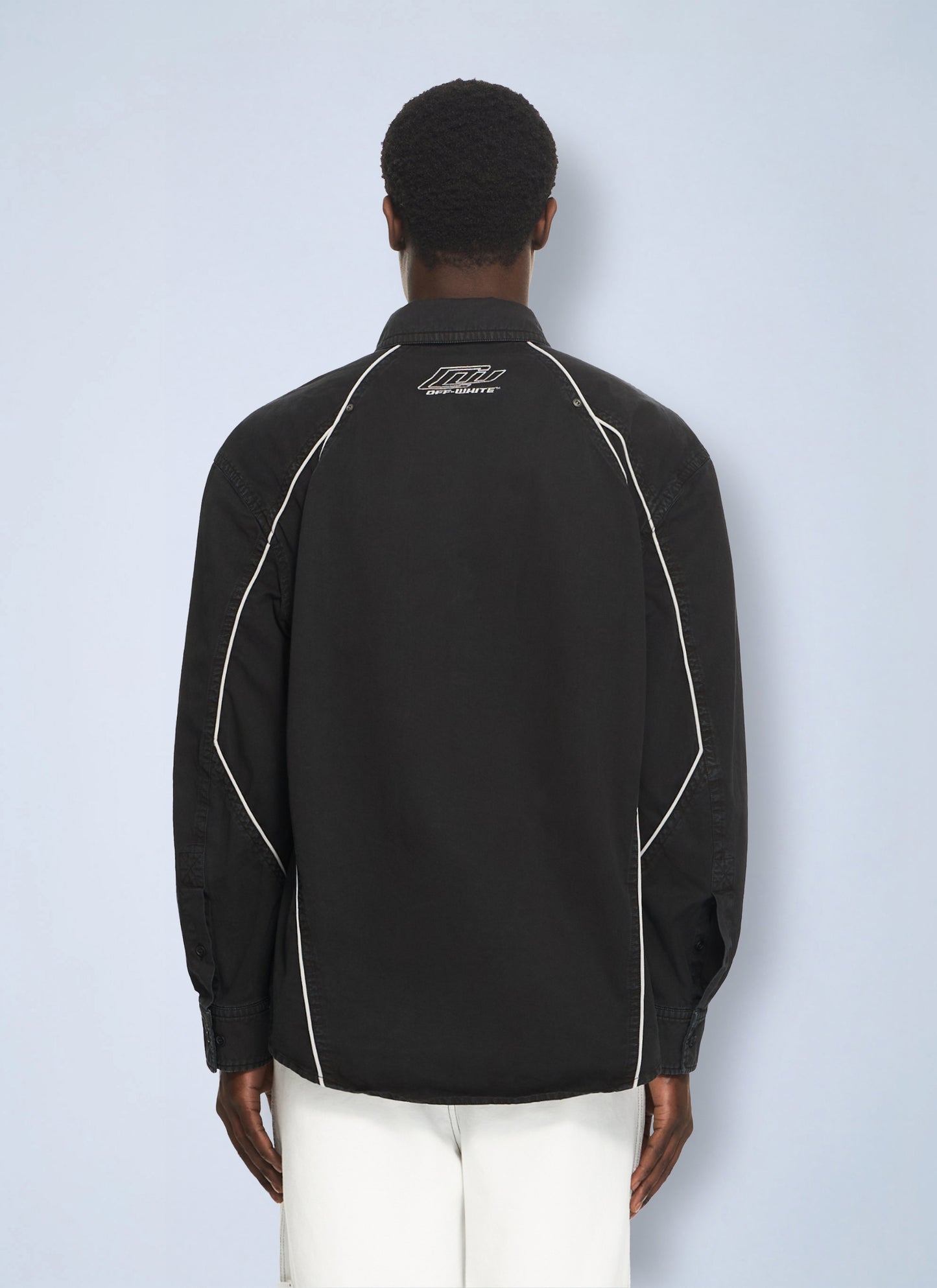 Off-White Men Garment-Dyed Sporty Shirt OFF-WHITE