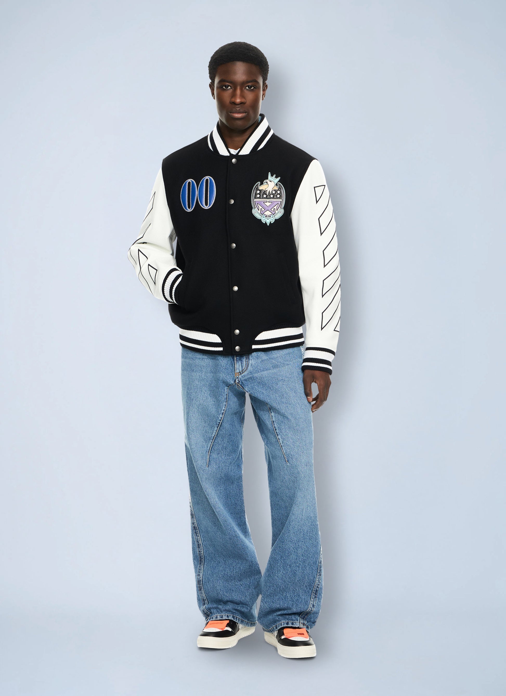 Off-White Men Royal Jewels Varsity Jacket OFF-WHITE